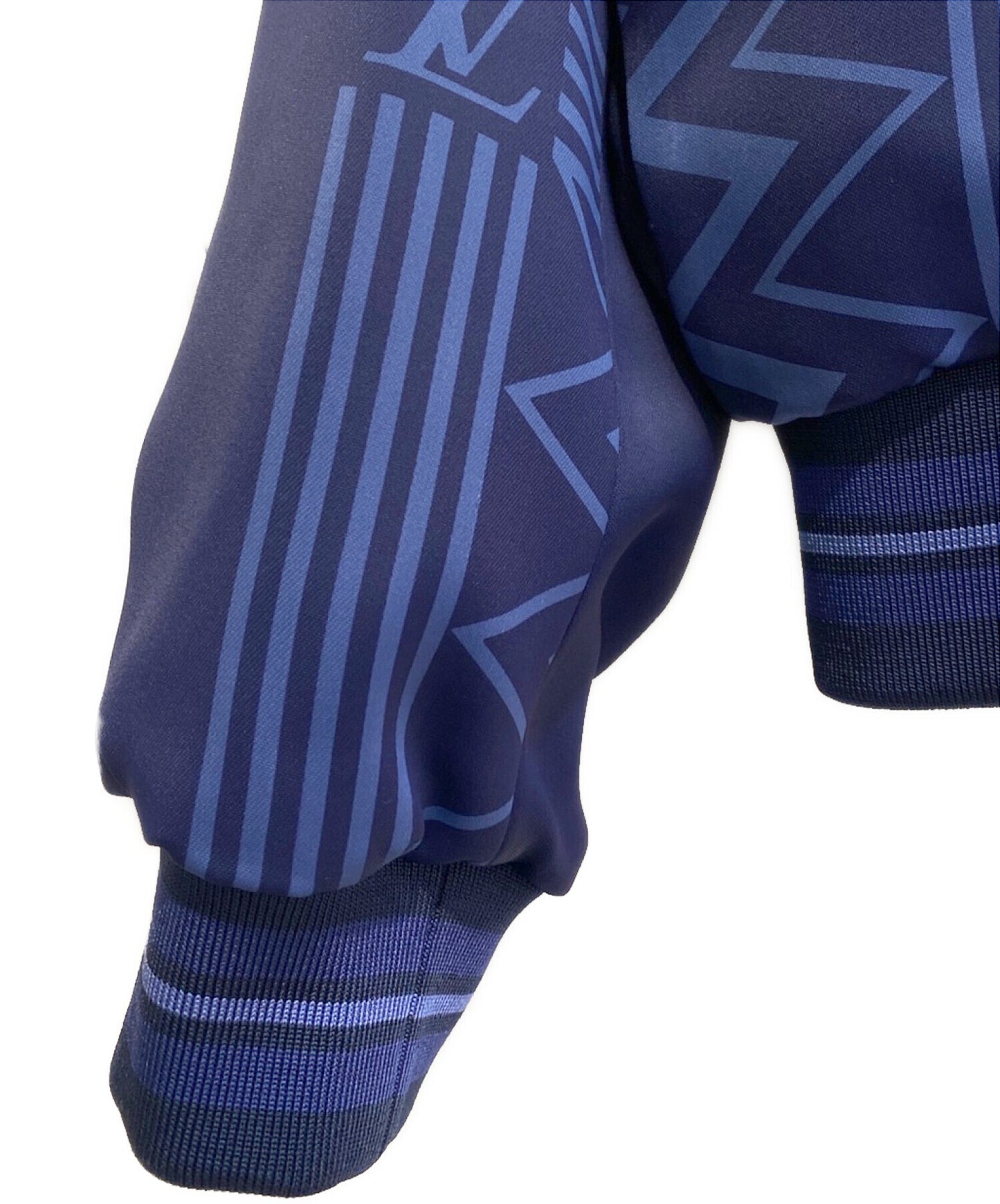 [Pre-owned] LOUIS VUITTON Monogram Design Rayon Coach Blouson/Color Column Souvenir Jacket RM222V MW1 HNB20E