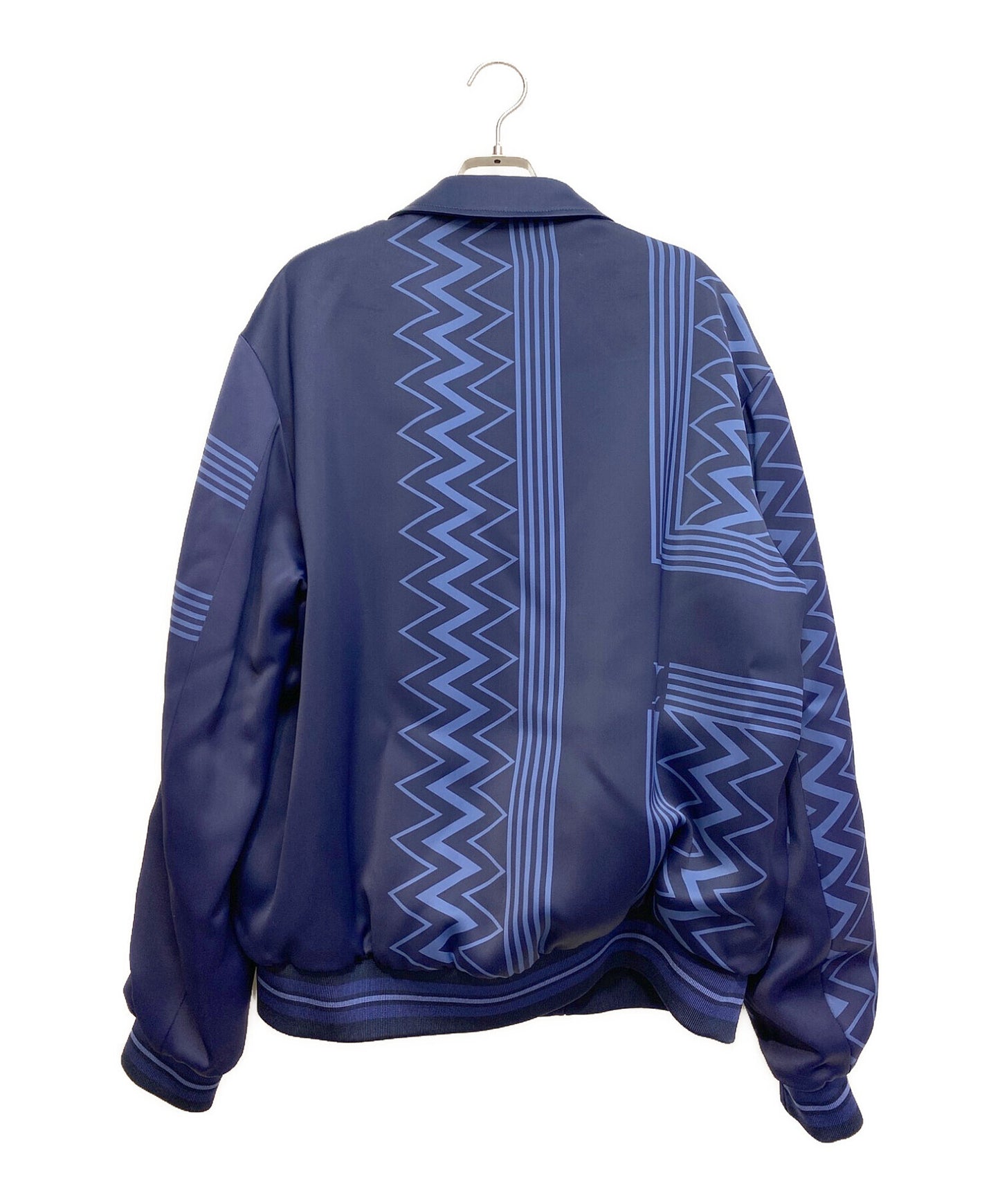 [Pre-owned] LOUIS VUITTON Monogram Design Rayon Coach Blouson/Color Column Souvenir Jacket RM222V MW1 HNB20E