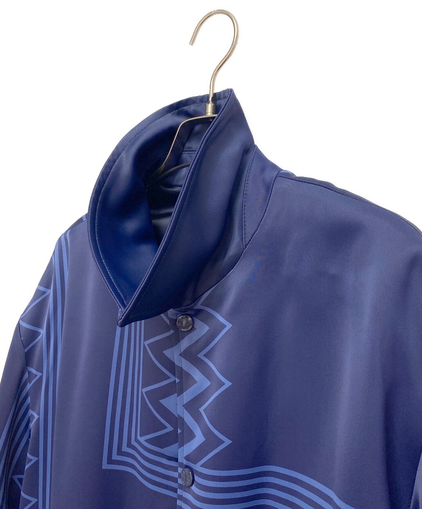 [Pre-owned] LOUIS VUITTON Monogram Design Rayon Coach Blouson/Color Column Souvenir Jacket RM222V MW1 HNB20E