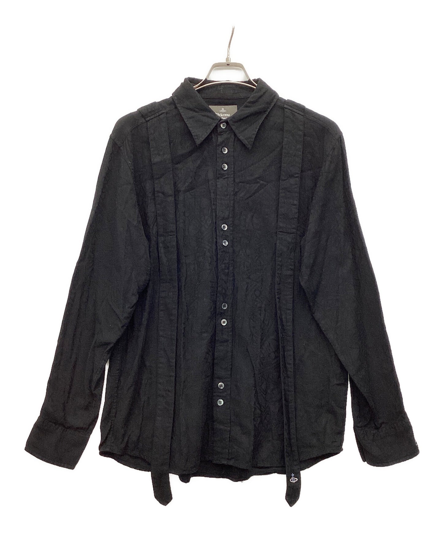 [Pre-owned] Vivienne Westwood Suspender shirt with orb design VW-WR-79157