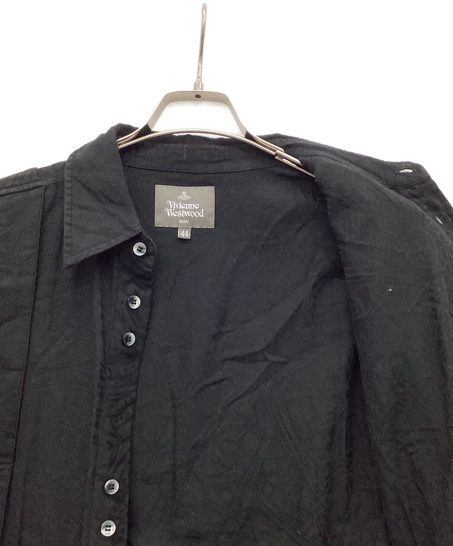 [Pre-owned] Vivienne Westwood Suspender shirt with orb design VW-WR-79157