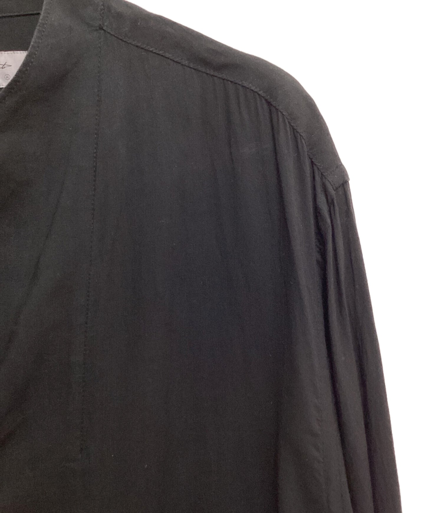 [Pre-owned] Yohji Yamamoto pour homme Tencel blouse with left hem flashed fabric HD-B13-203