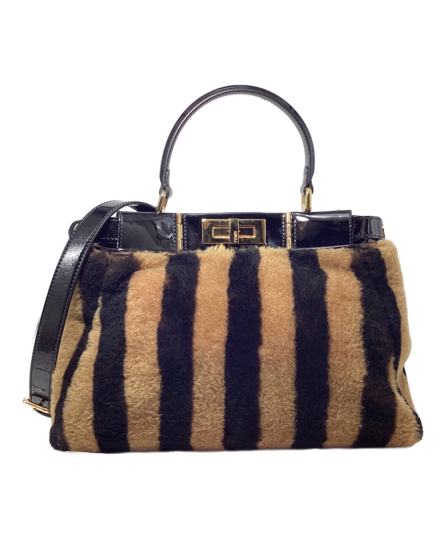 [Pre-owned] FENDI Peekaboo Regular Pecan 8BN290 A9Y2 F031L