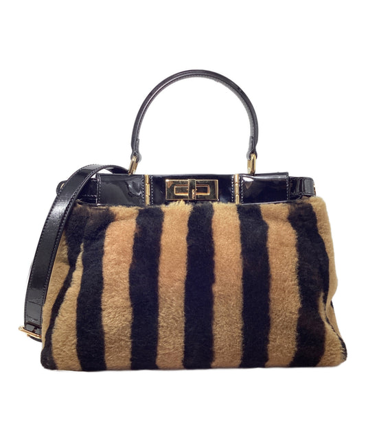 [Pre-owned] FENDI Peekaboo Regular Pecan 8BN290 A9Y2 F031L