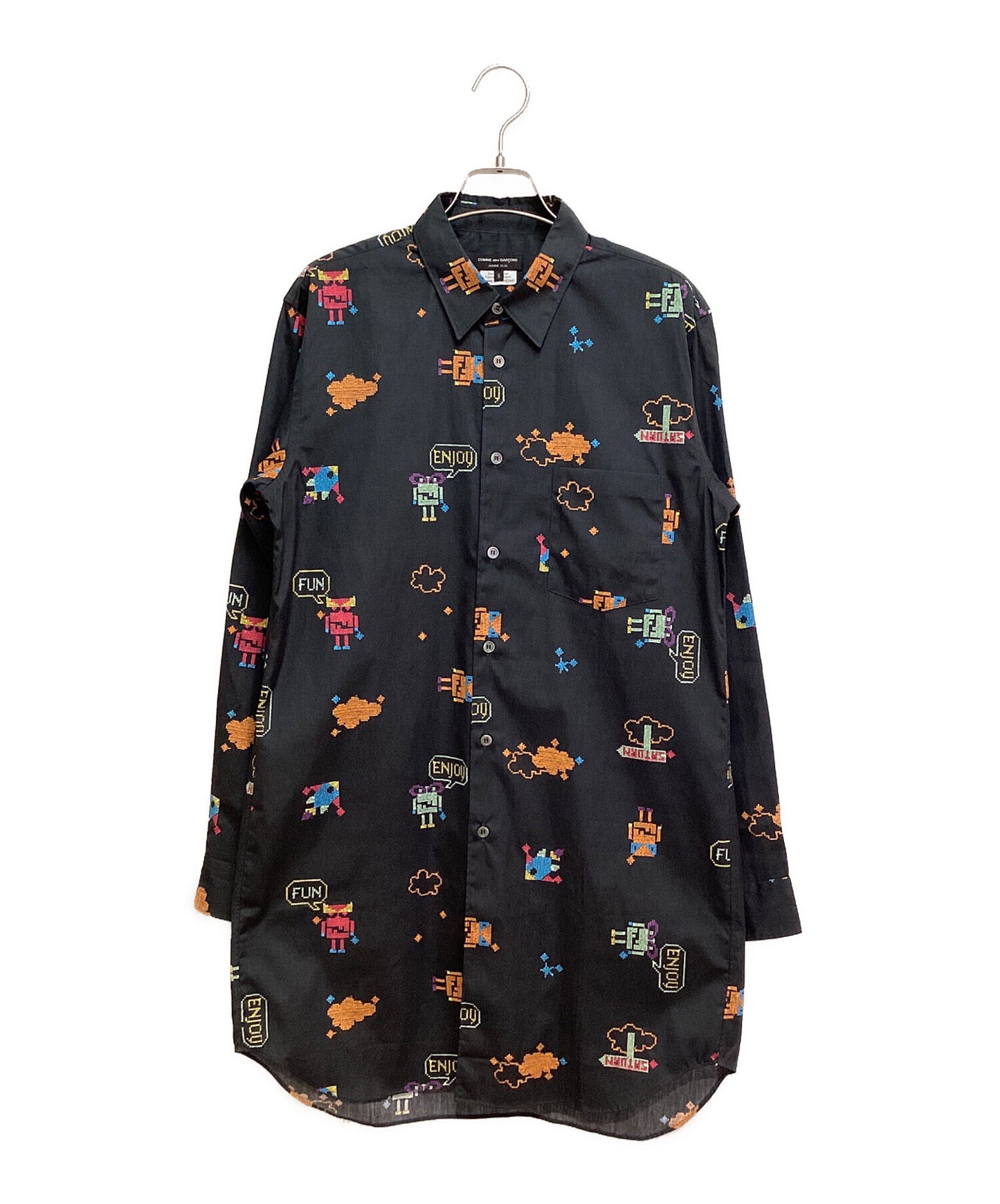 [Pre-owned] COMME des GARCONS HOMME PLUS 24SS Embroidered printed shirt PM-B013