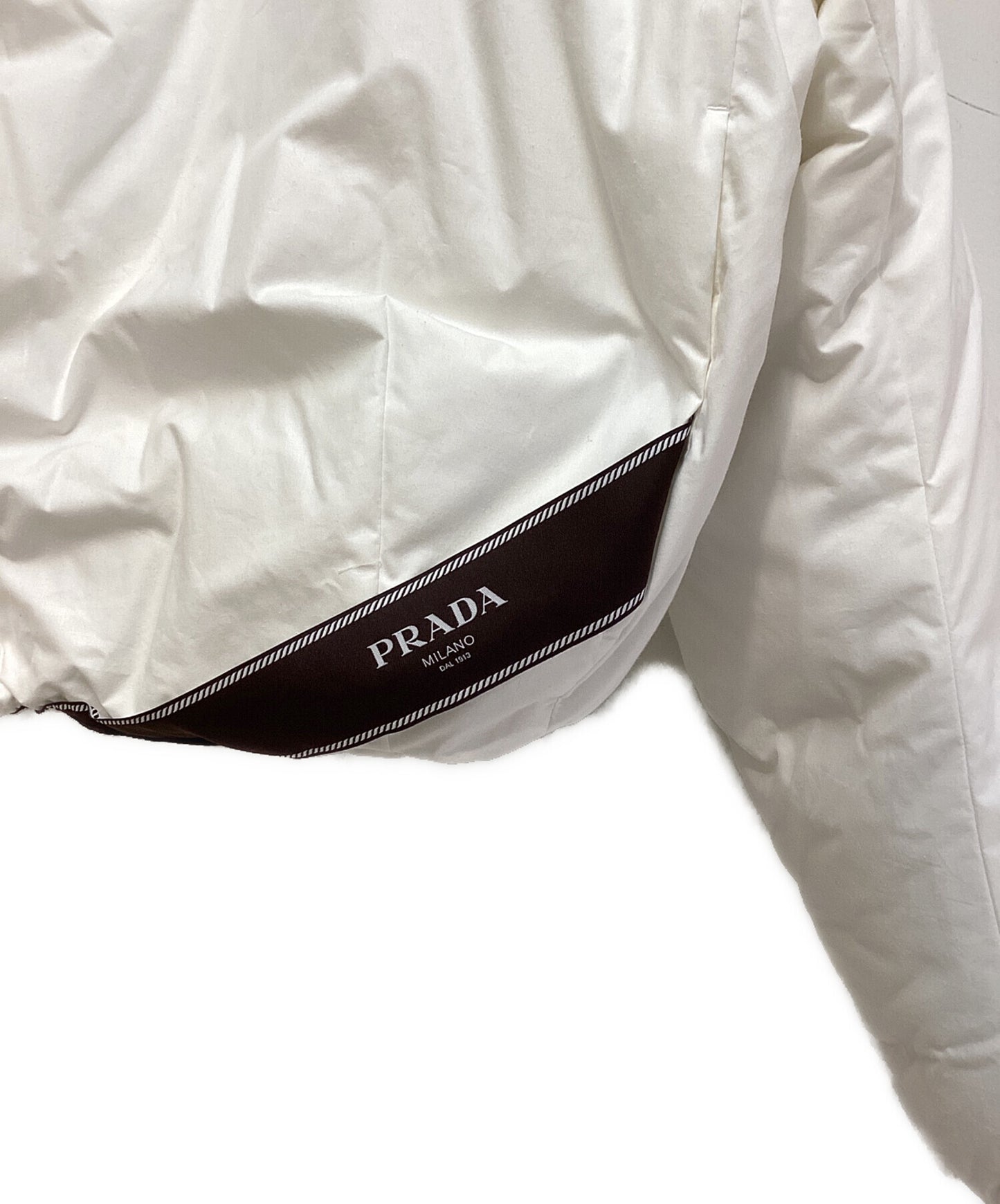 [Pre-owned] PRADA Cropped Cotton Down Blouson SGC376