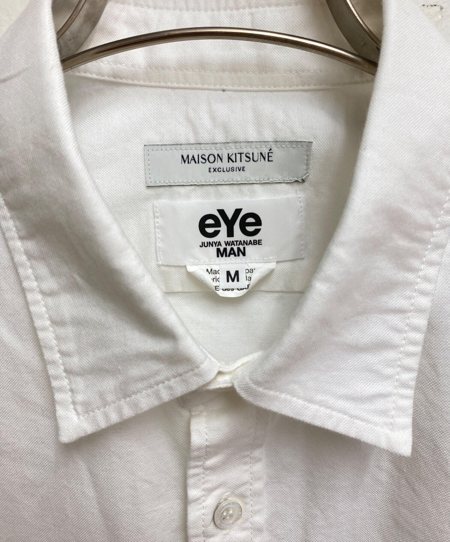 [Pre-owned] eYe COMME des GARCONS JUNYAWATANABE MAN 24SS Logo embroidered oxford shirt WM-B905/AD2023