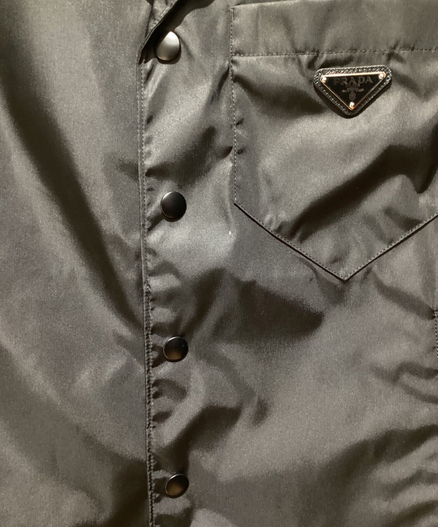 [Pre-owned] PRADA 24SS Re-Nylon short sleeve shirt SC449 S182 1WQ8