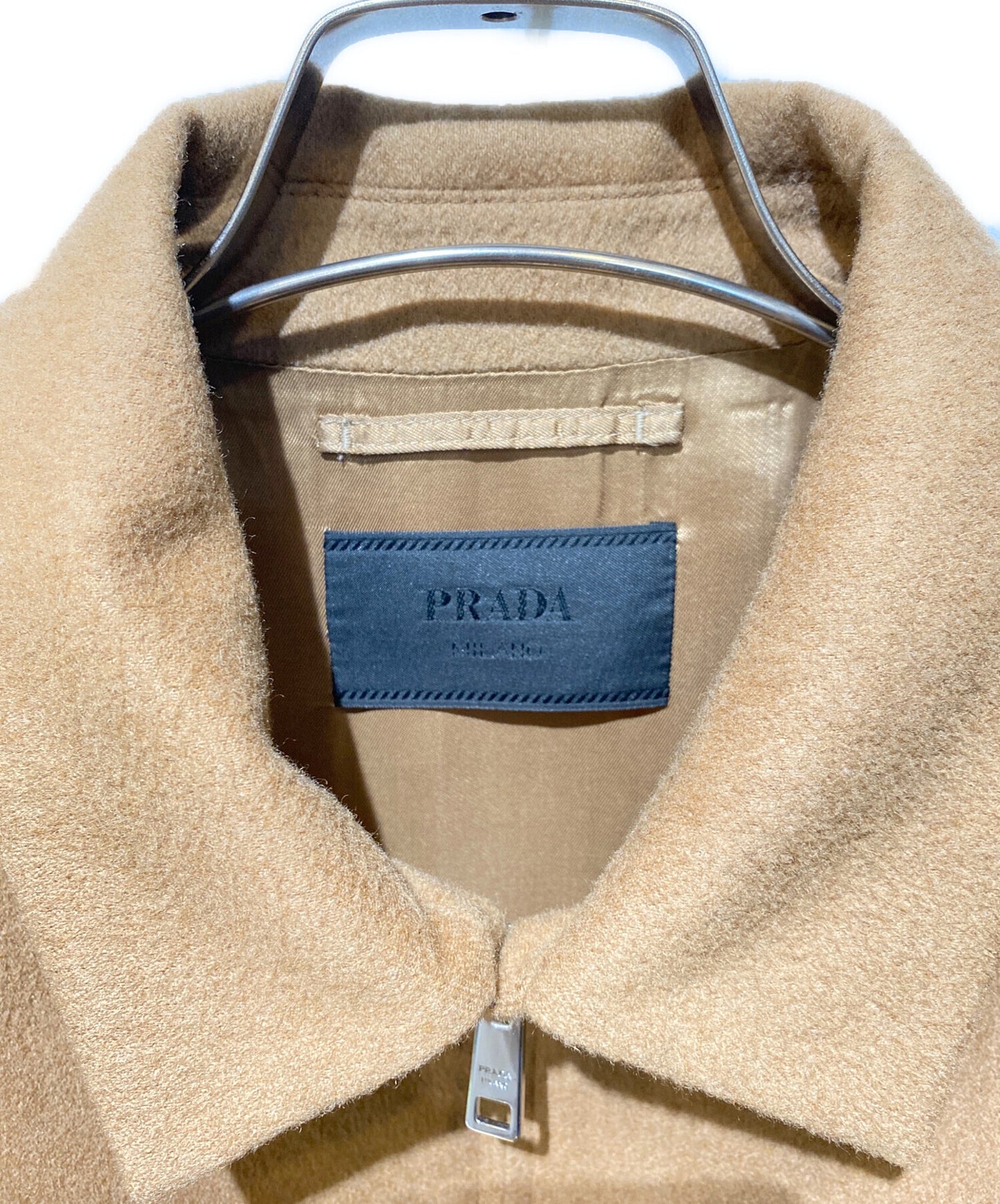 [Pre-owned] PRADA Camel Hair Blouson Jacket SGC291 S232
