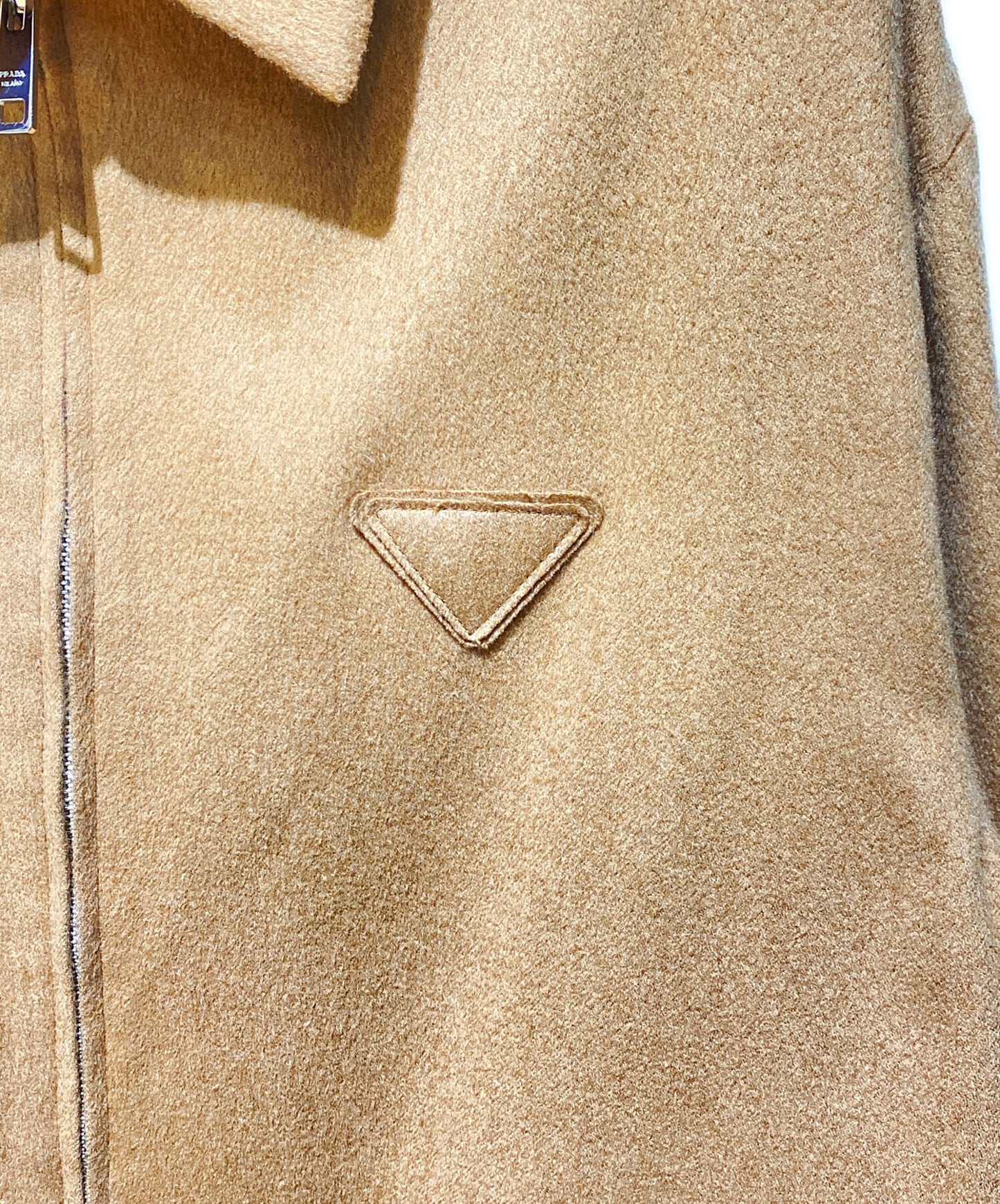 [Pre-owned] PRADA Camel Hair Blouson Jacket SGC291 S232