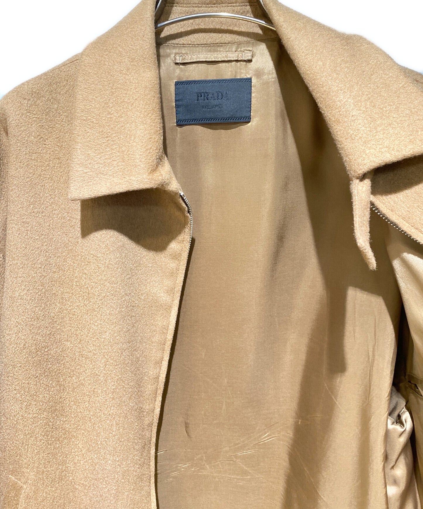 [Pre-owned] PRADA Camel Hair Blouson Jacket SGC291 S232