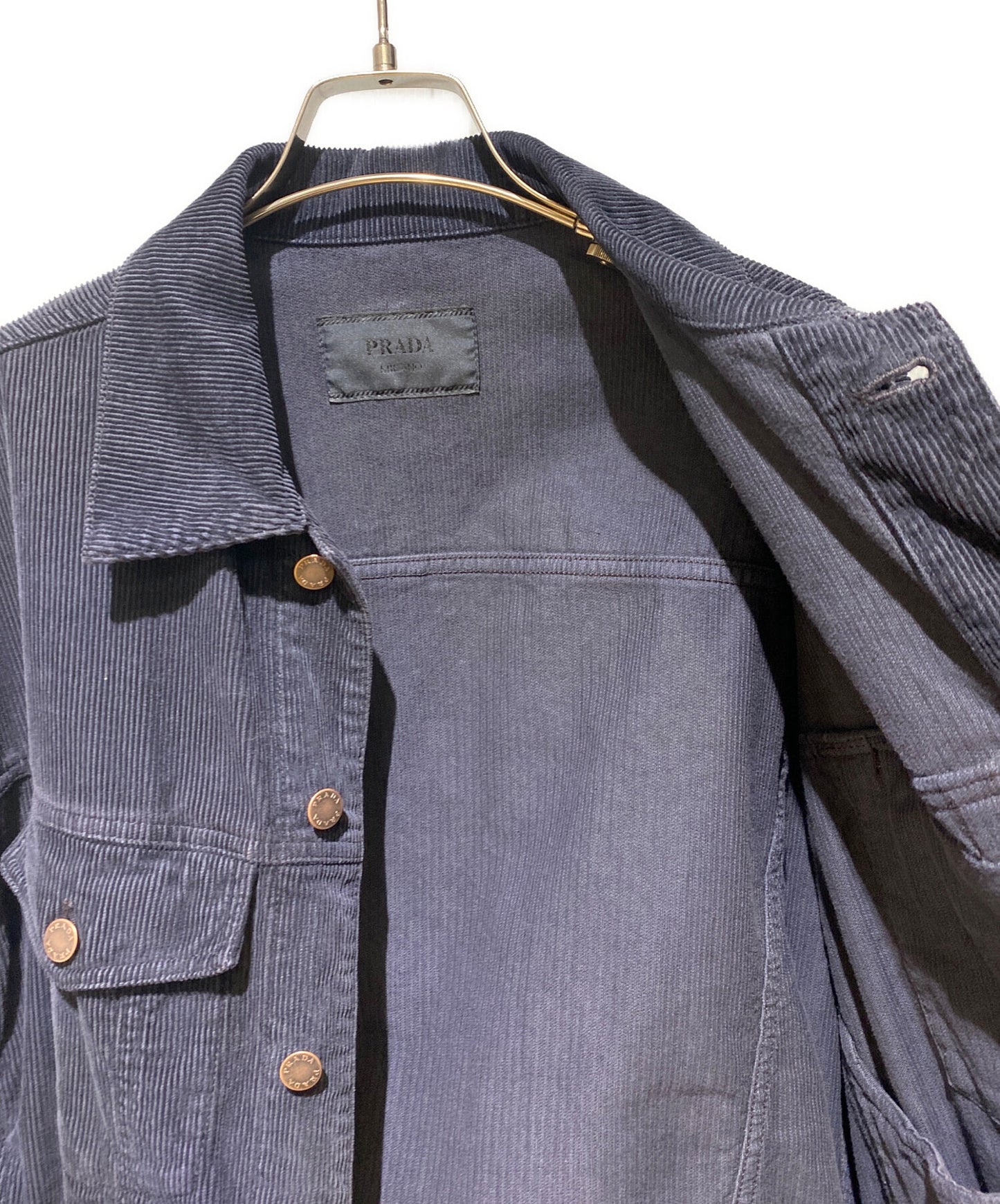 [Pre-owned] PRADA Corduroy Blouson Jacket GEB257 SAAO