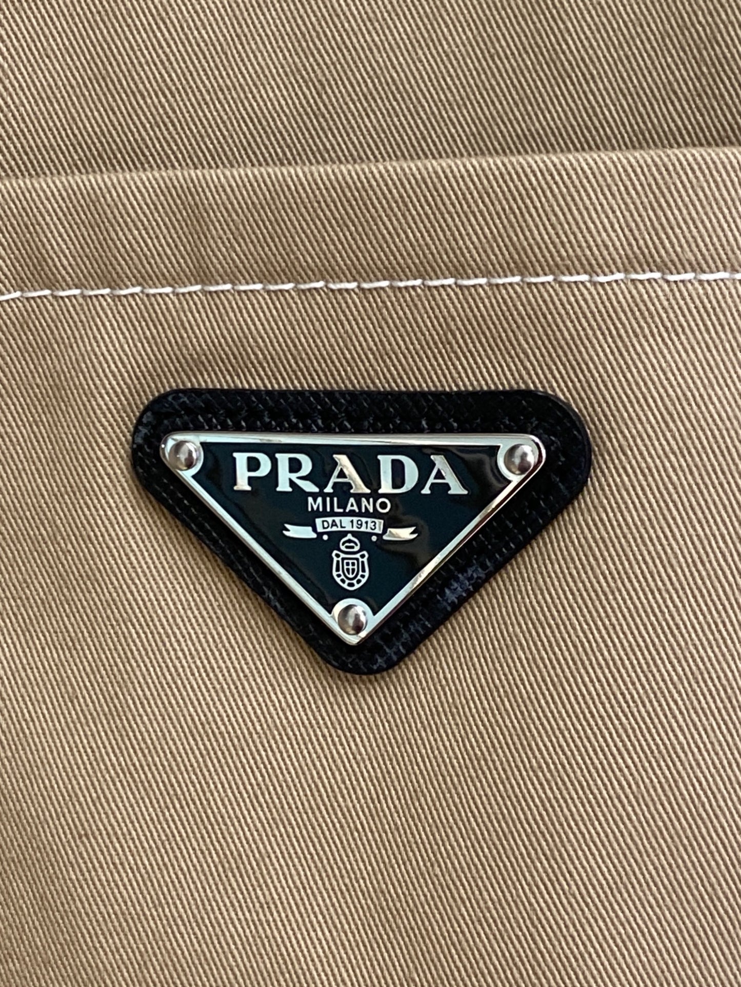 [Pre-owned] PRADA Stretch cotton shirt SC696 S232