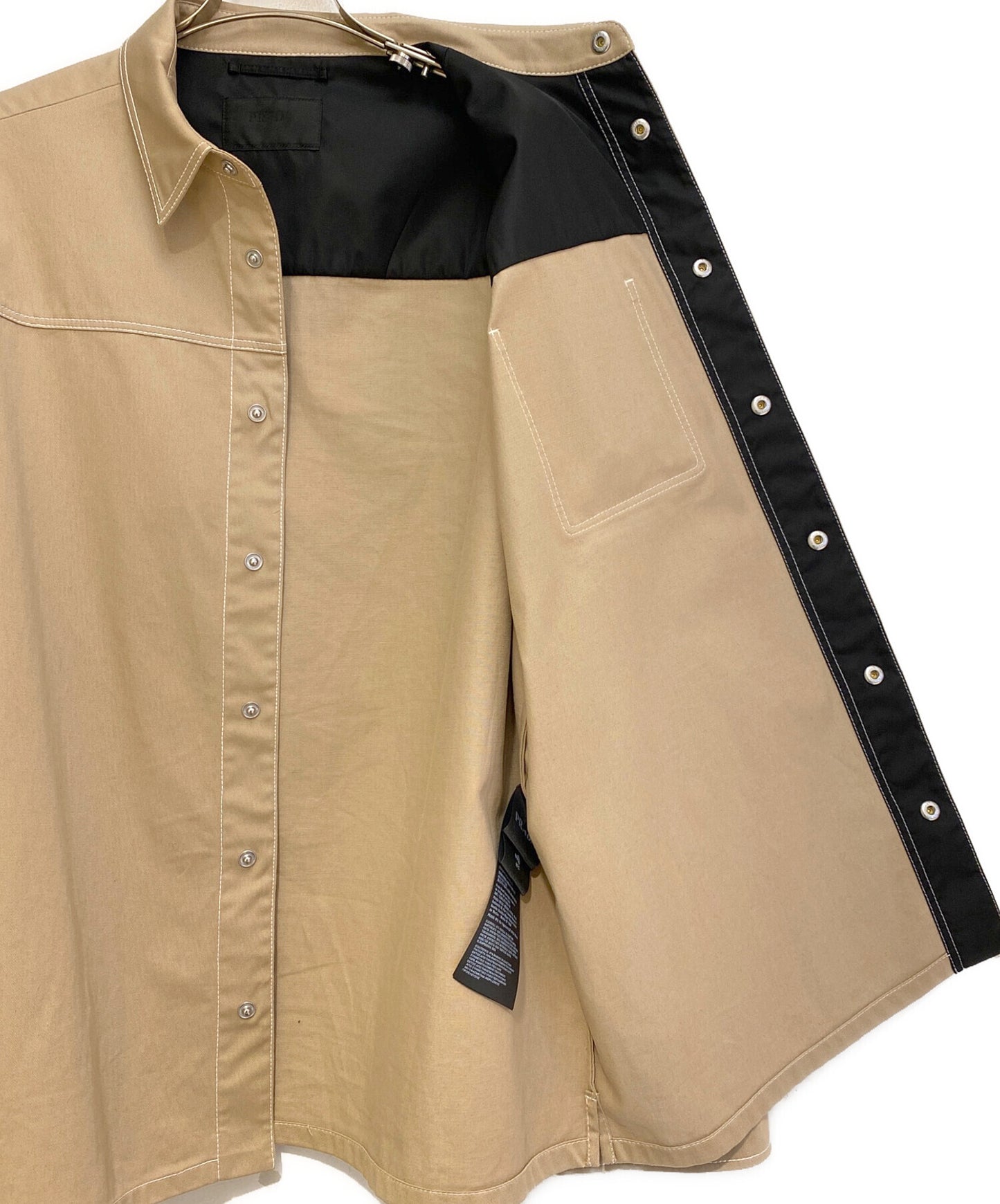 [Pre-owned] PRADA Stretch cotton shirt SC696 S232