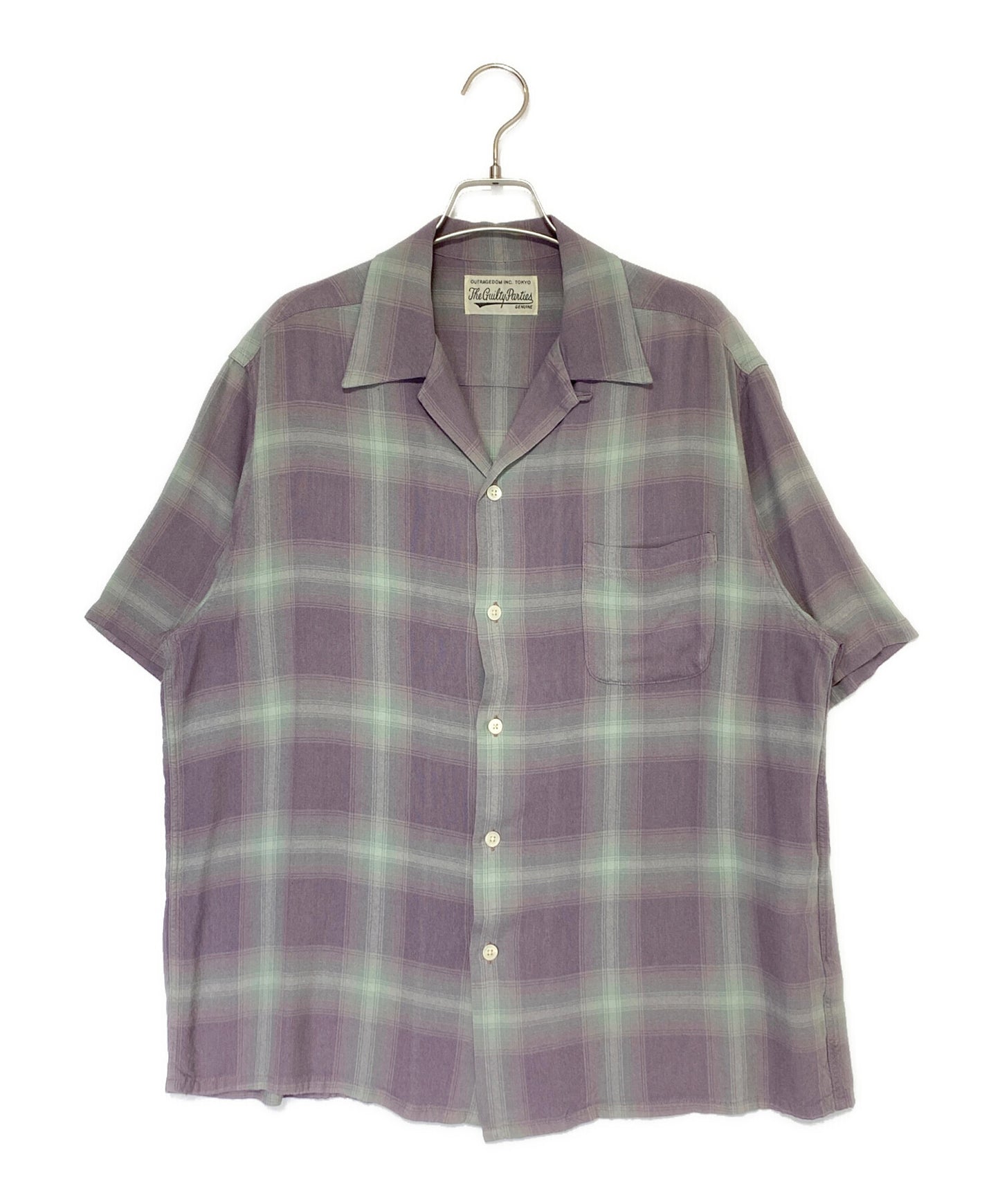 [Pre-owned] WACKO MARIA Short sleeve rayon ombre check shirt