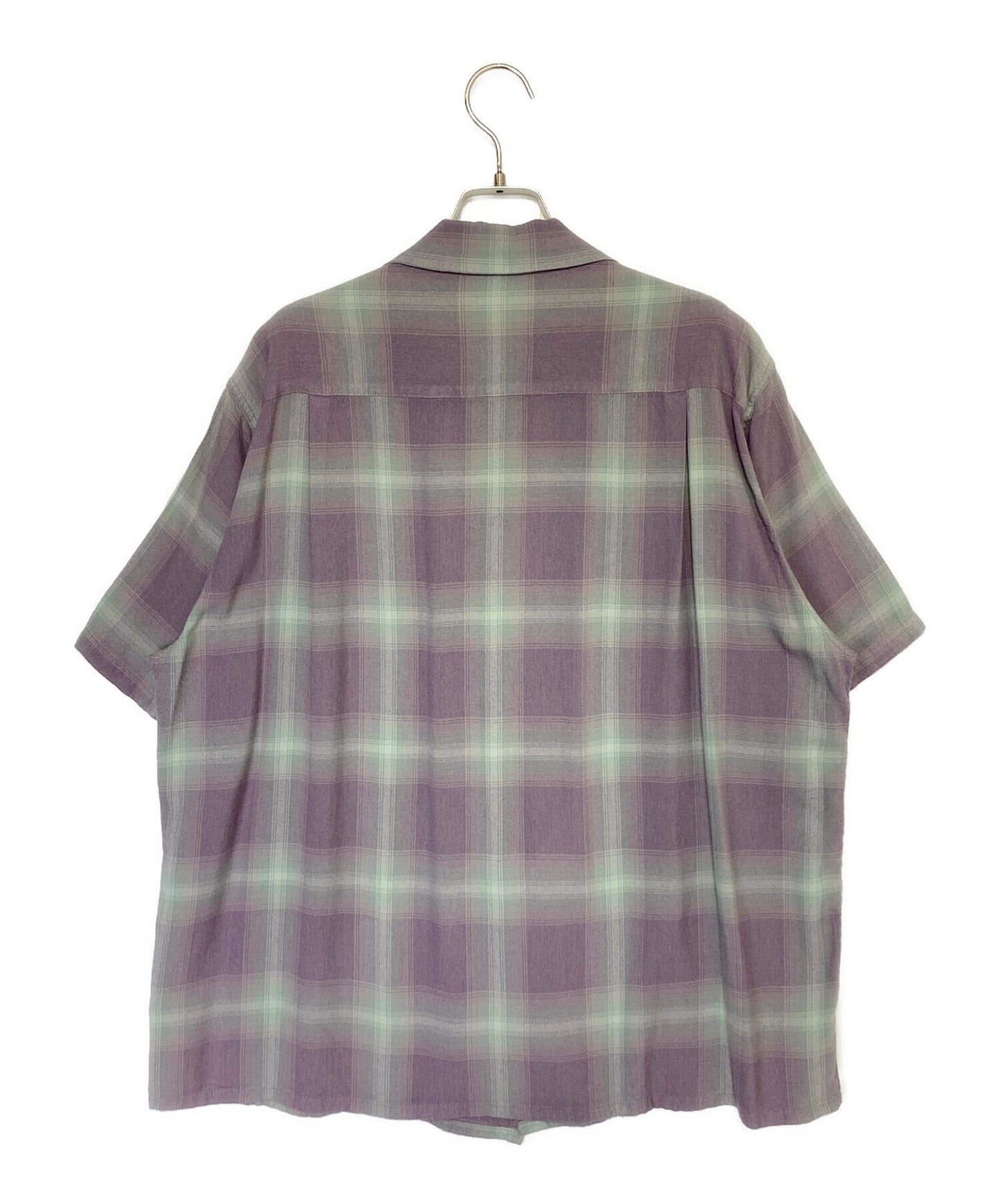 [Pre-owned] WACKO MARIA Short sleeve rayon ombre check shirt