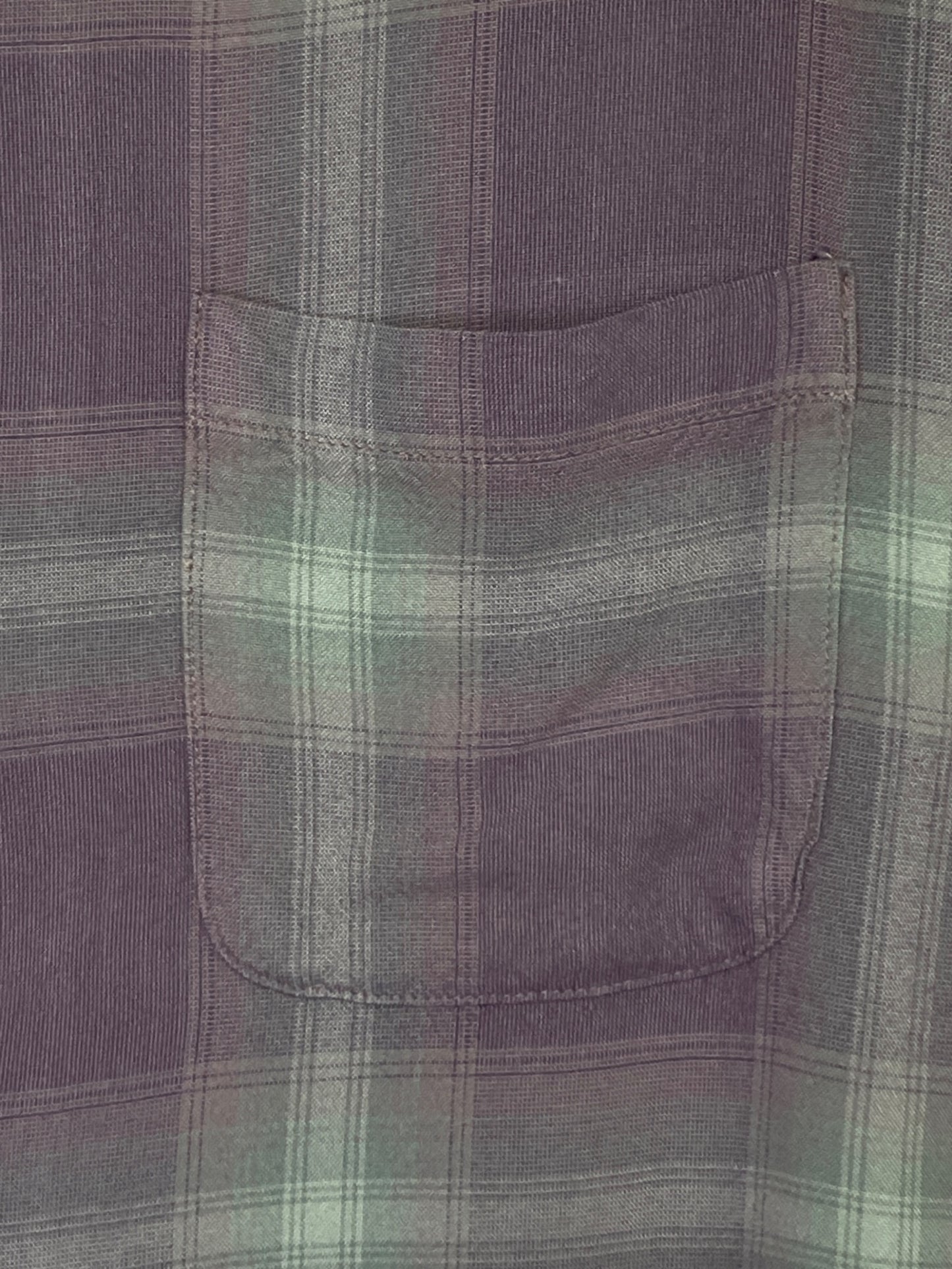 [Pre-owned] WACKO MARIA Short sleeve rayon ombre check shirt