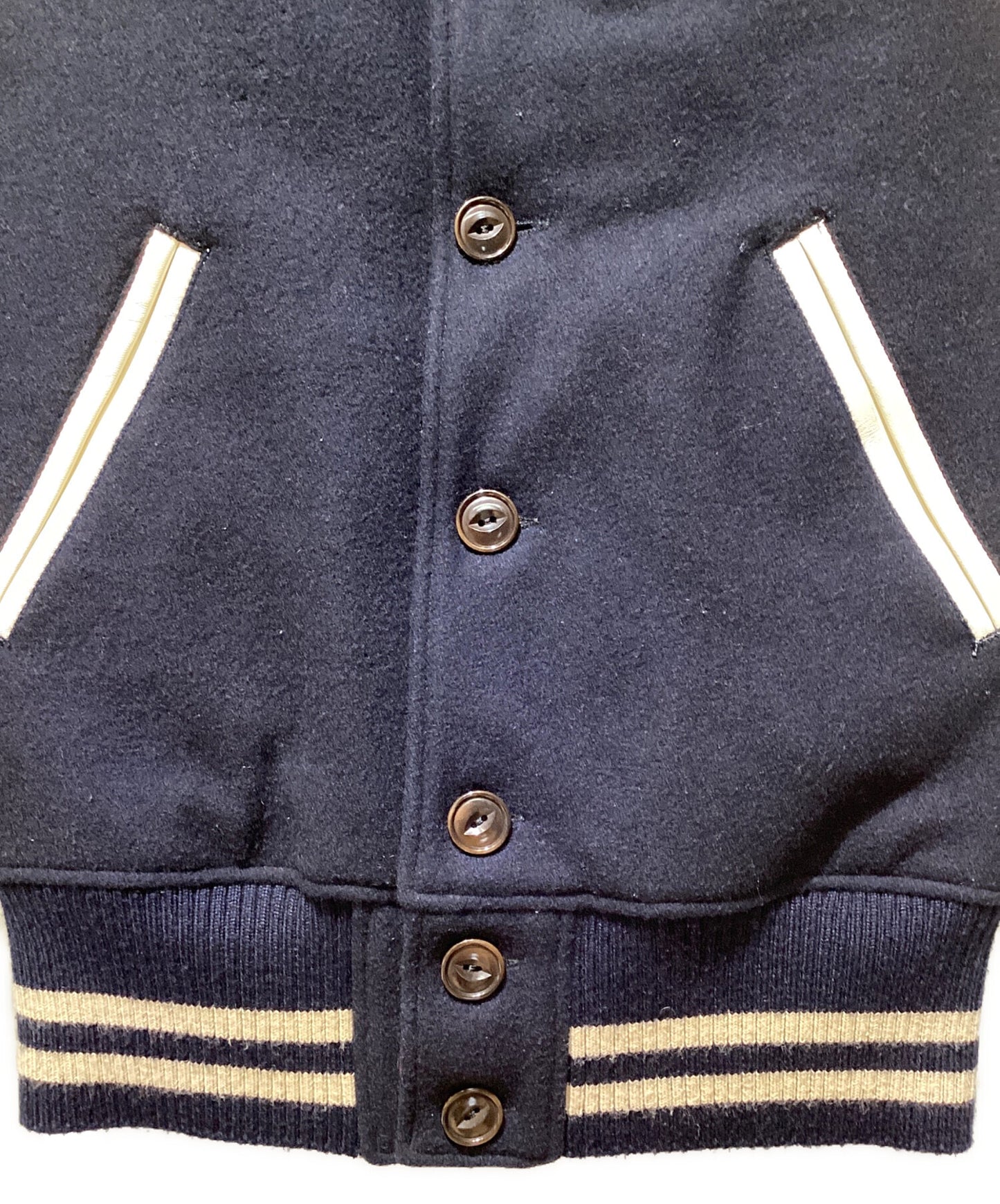 [Pre-owned] eYe COMME des GARCONS JUNYAWATANABE MAN ×JOHNSON LEATHERS Stadium jacket/leather jacket WH-J901