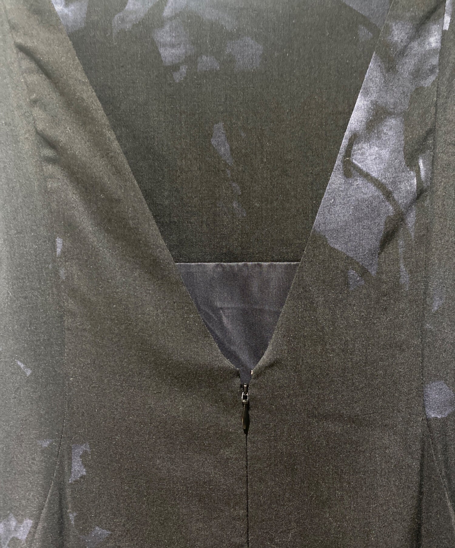 Y's WOOL FLOWER SHADOW PRINT DRESS 2