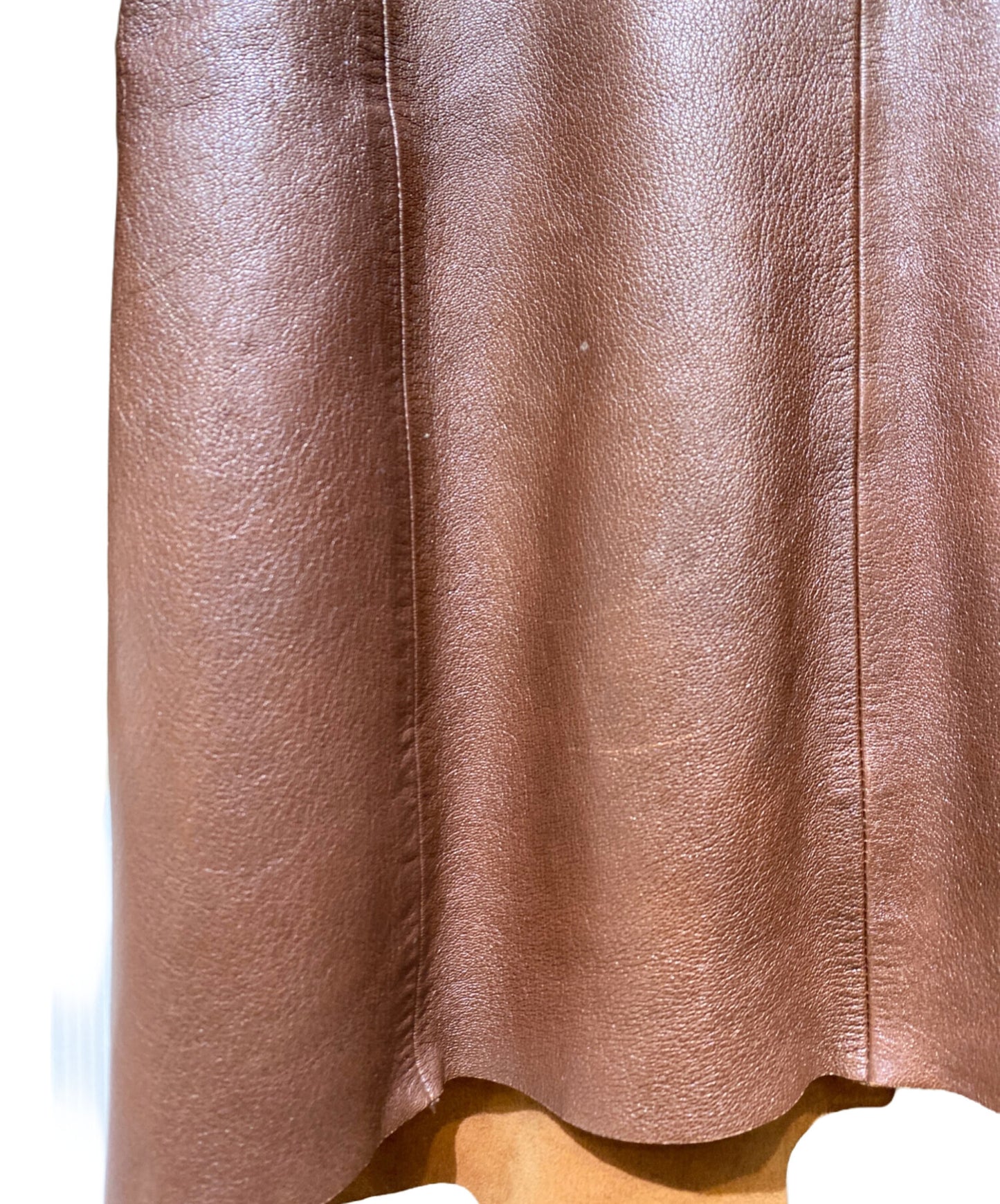 [Pre-owned] ISSEY MIYAKE Cut-off design leather coat IM83-LD002