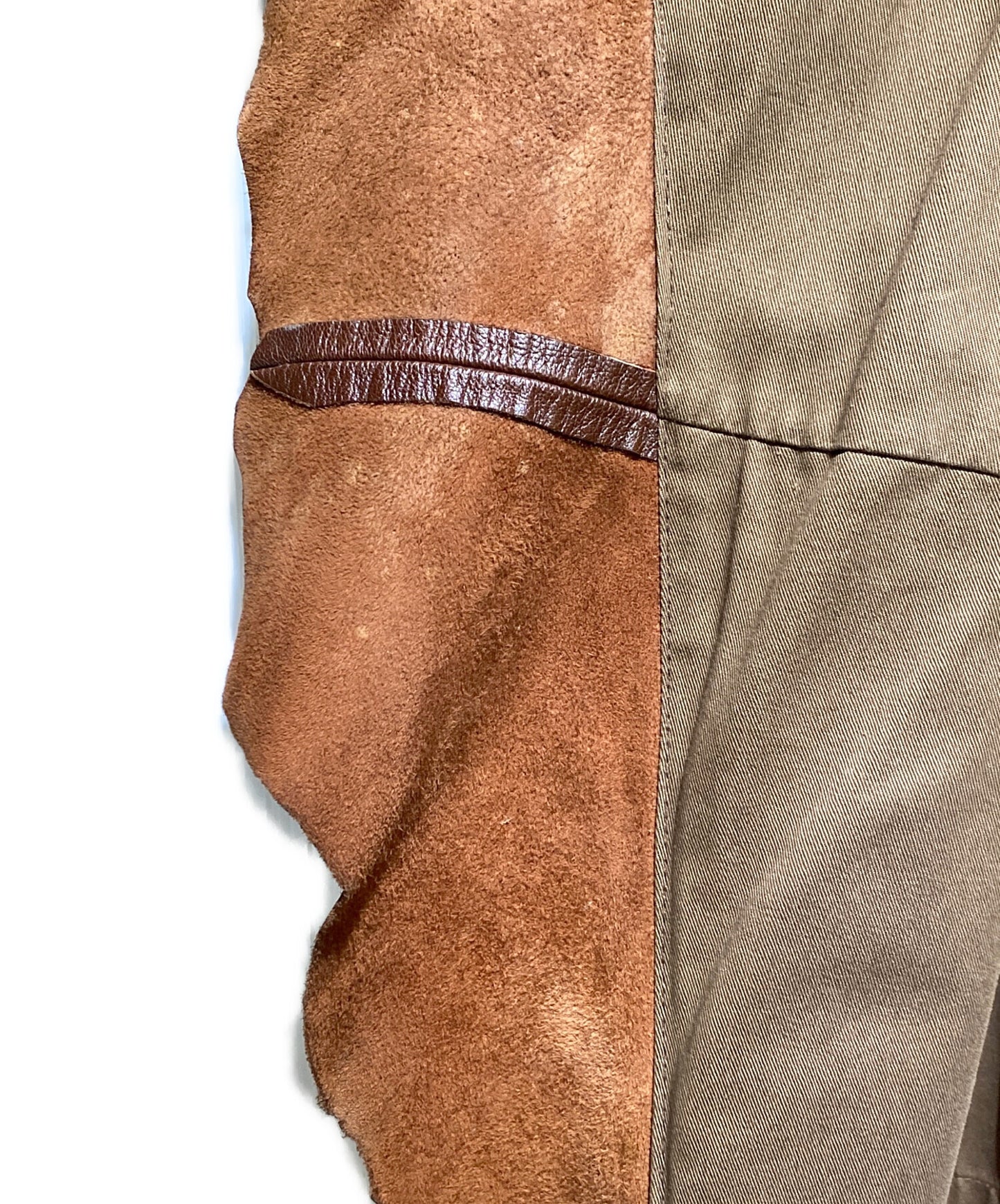 [Pre-owned] ISSEY MIYAKE Cut-off design leather coat IM83-LD002