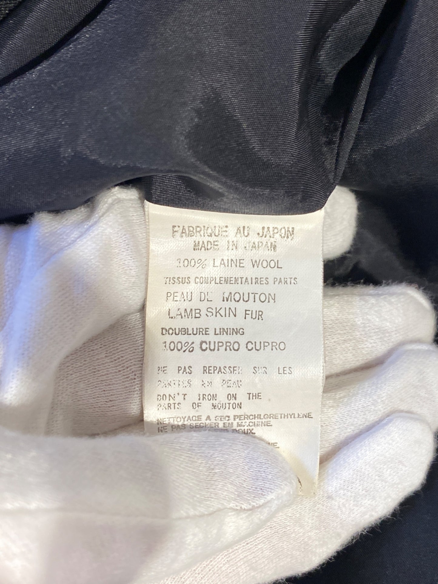 [Pre-owned] Yohji Yamamoto FEMME 02AW Collar Boa Long Jacket FM-J12-126