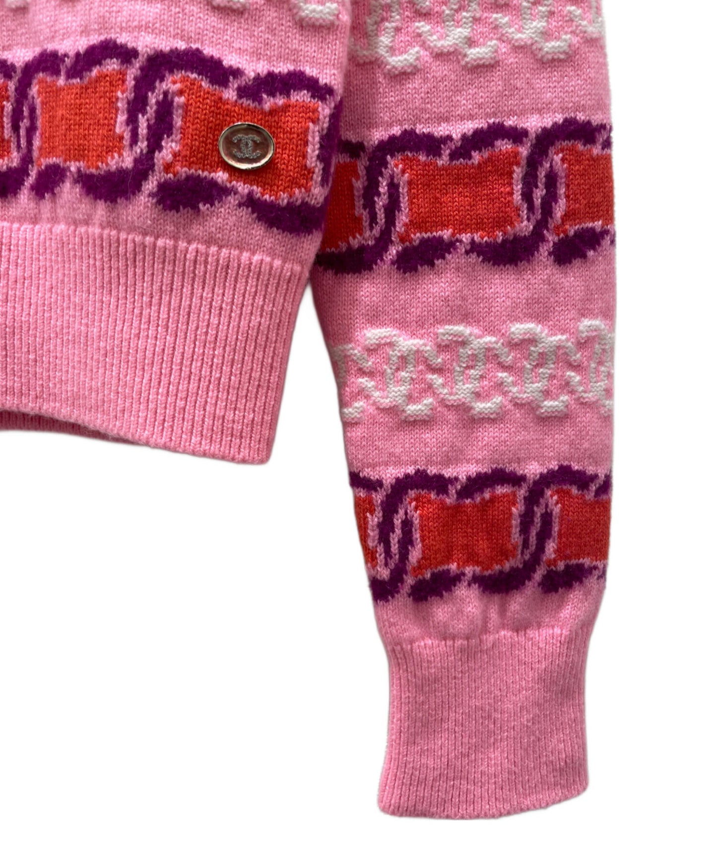 [Pre-owned] CHANEL Cashmere blend coco mark knit / coco mark / icon border knit P75775K10913