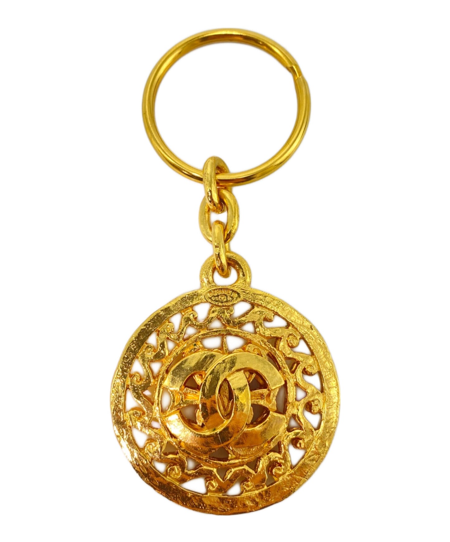 [Pre-owned] CHANEL 1995 Coco Mark Medallion Key Ring