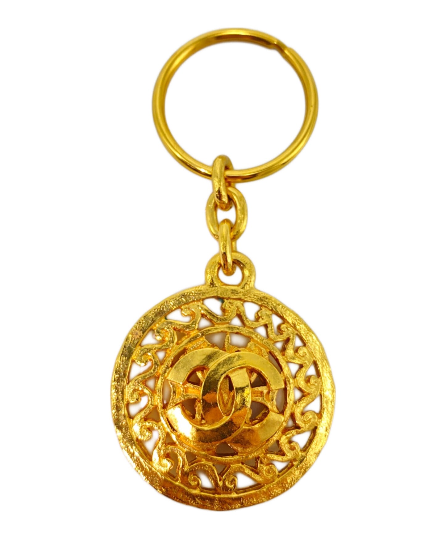 [Pre-owned] CHANEL 1995 Coco Mark Medallion Key Ring