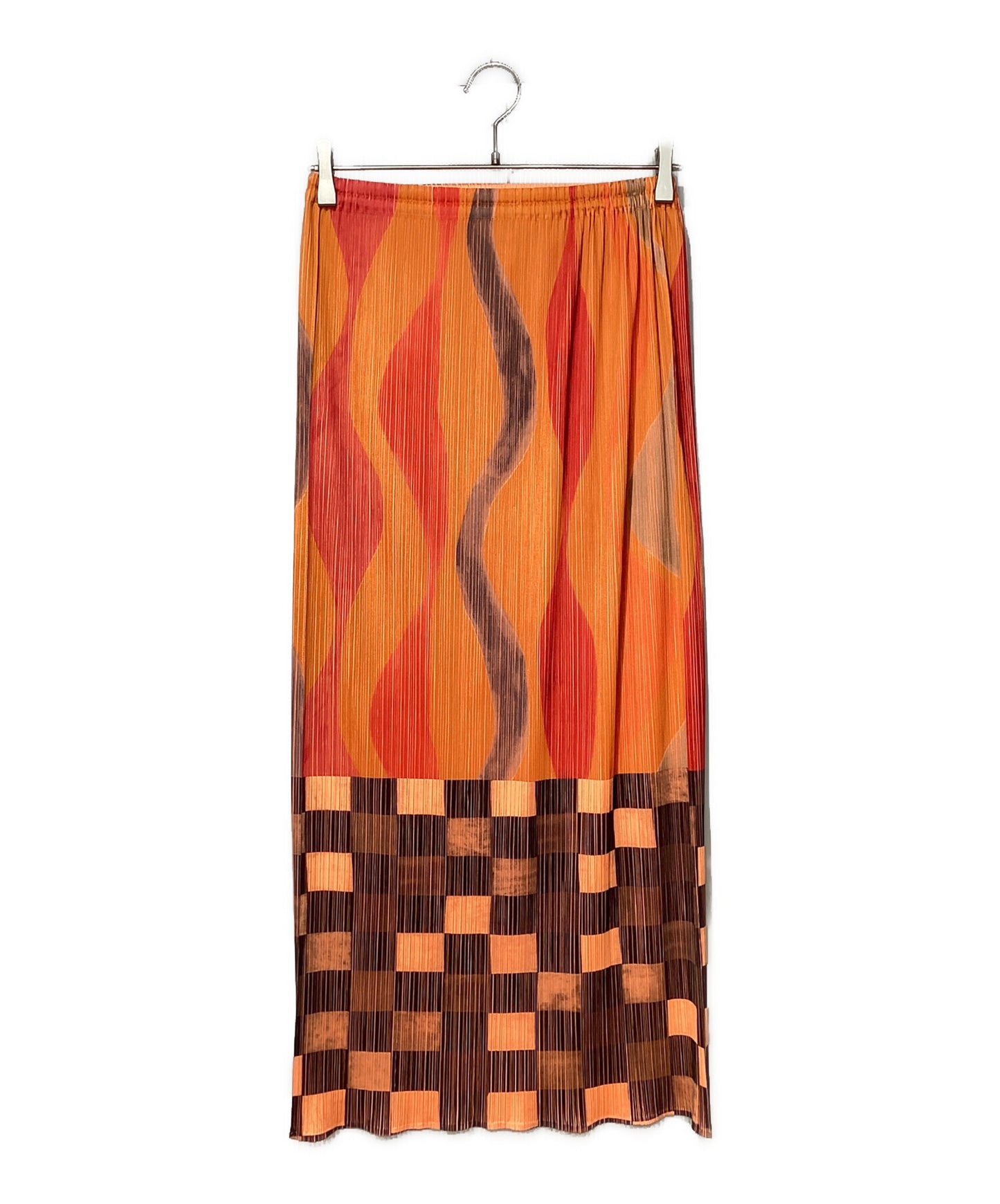 [Pre-owned] PLEATS PLEASE full-length pleated skirt PP78-JG713