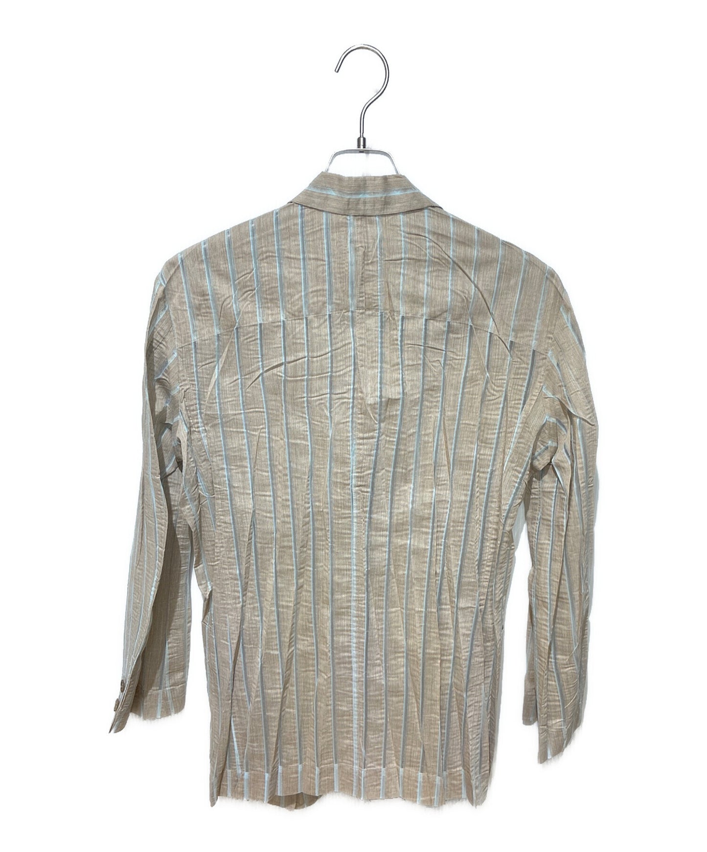 [Pre-owned] ISSEY MIYAKE Pleated Stripe Jacket IM92-FD926