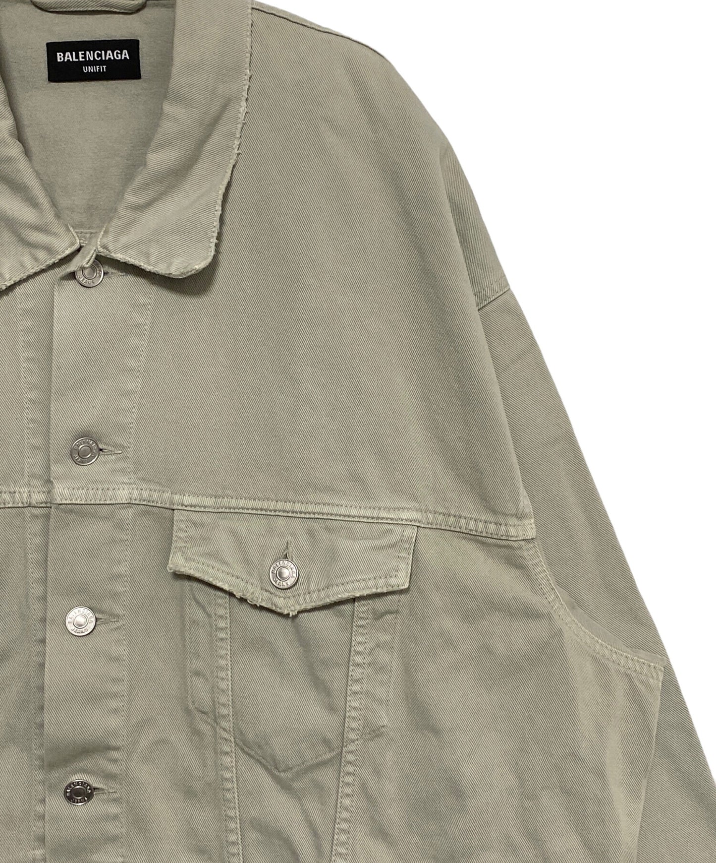 [Pre-owned] BALENCIAGA Oversize denim jacket 697778 TJW94