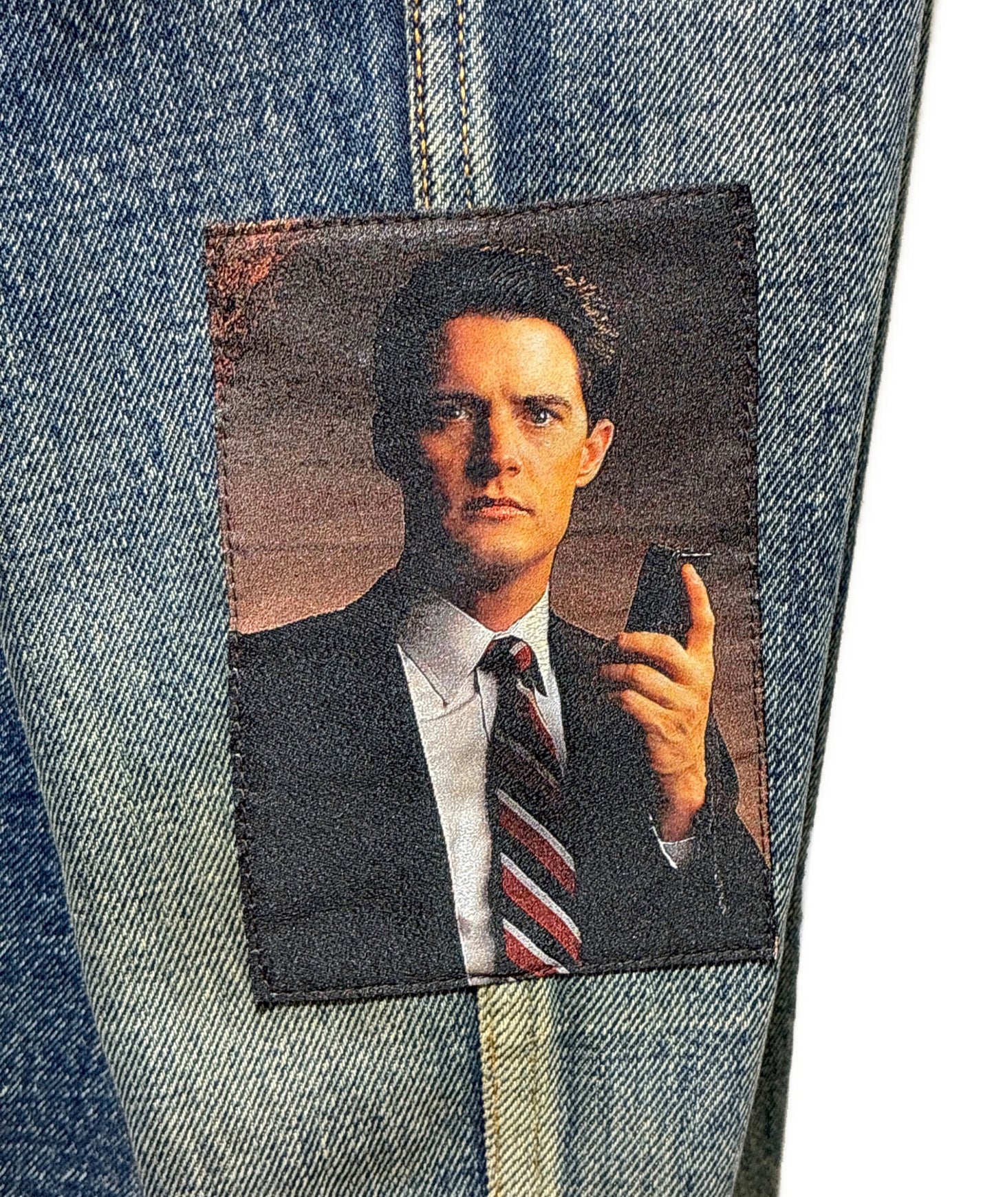 [Pre-owned] UNDERCOVER 24AW TWIN PEAKS Photo Patch Denim Jacket UC2D9201-1