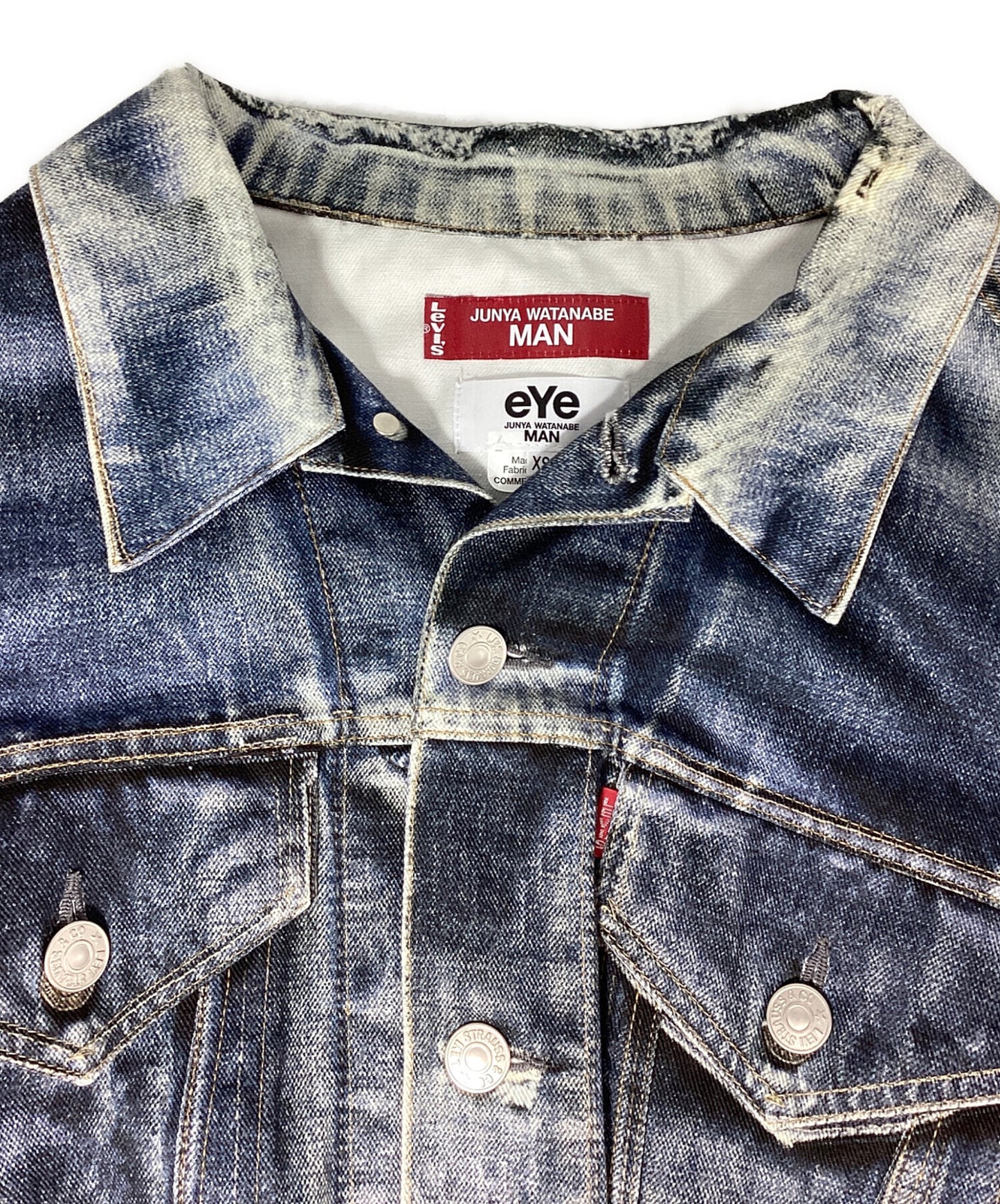 [Pre-owned] eYe COMME des GARCONS JUNYAWATANABE MAN 25SS Cotton twill inkjet print Levi's W name BerBerJin WO-J911