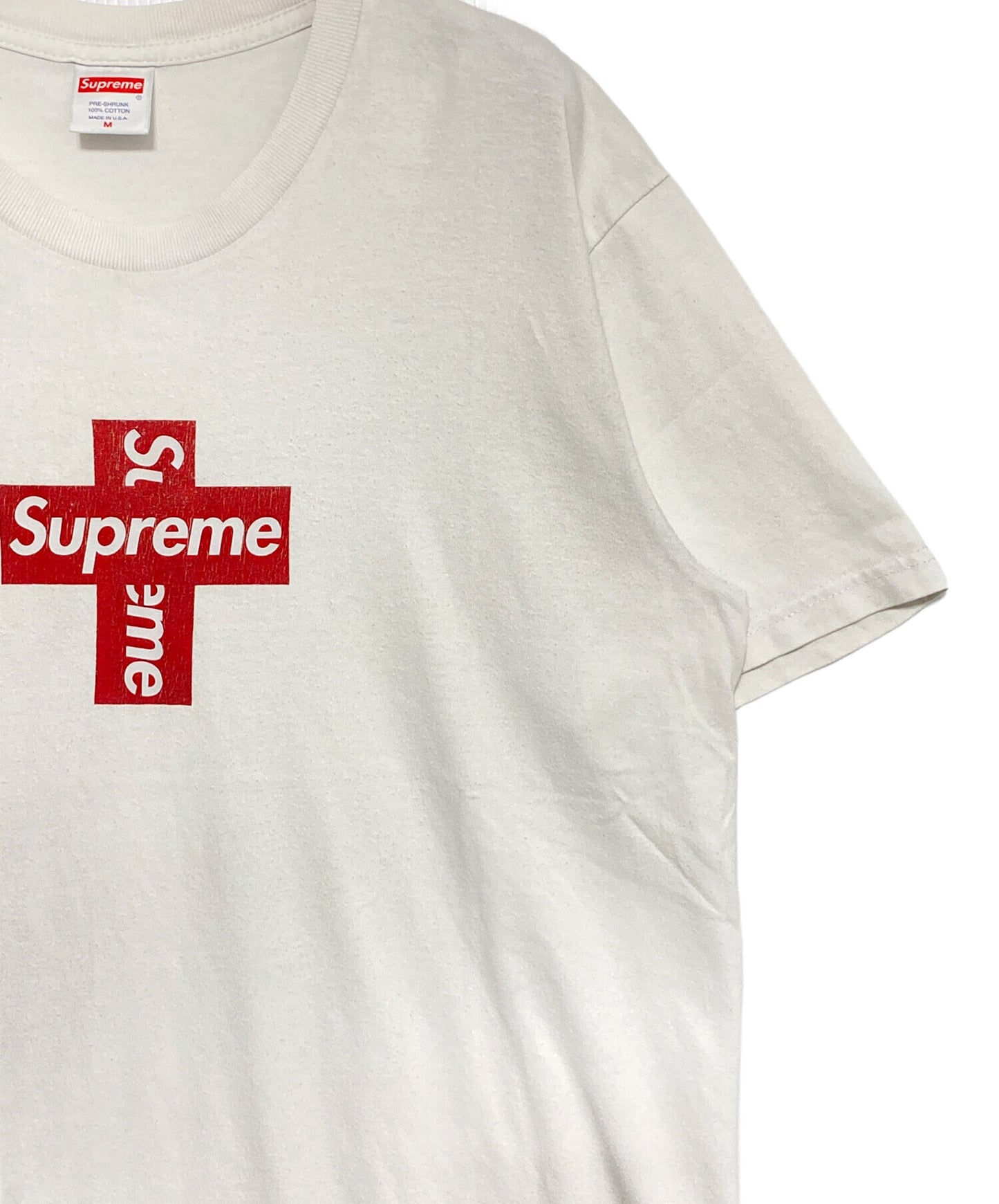 [Pre-owned] SUPREME Cross Box Logo Tee ( Cross Box Logo Tee )