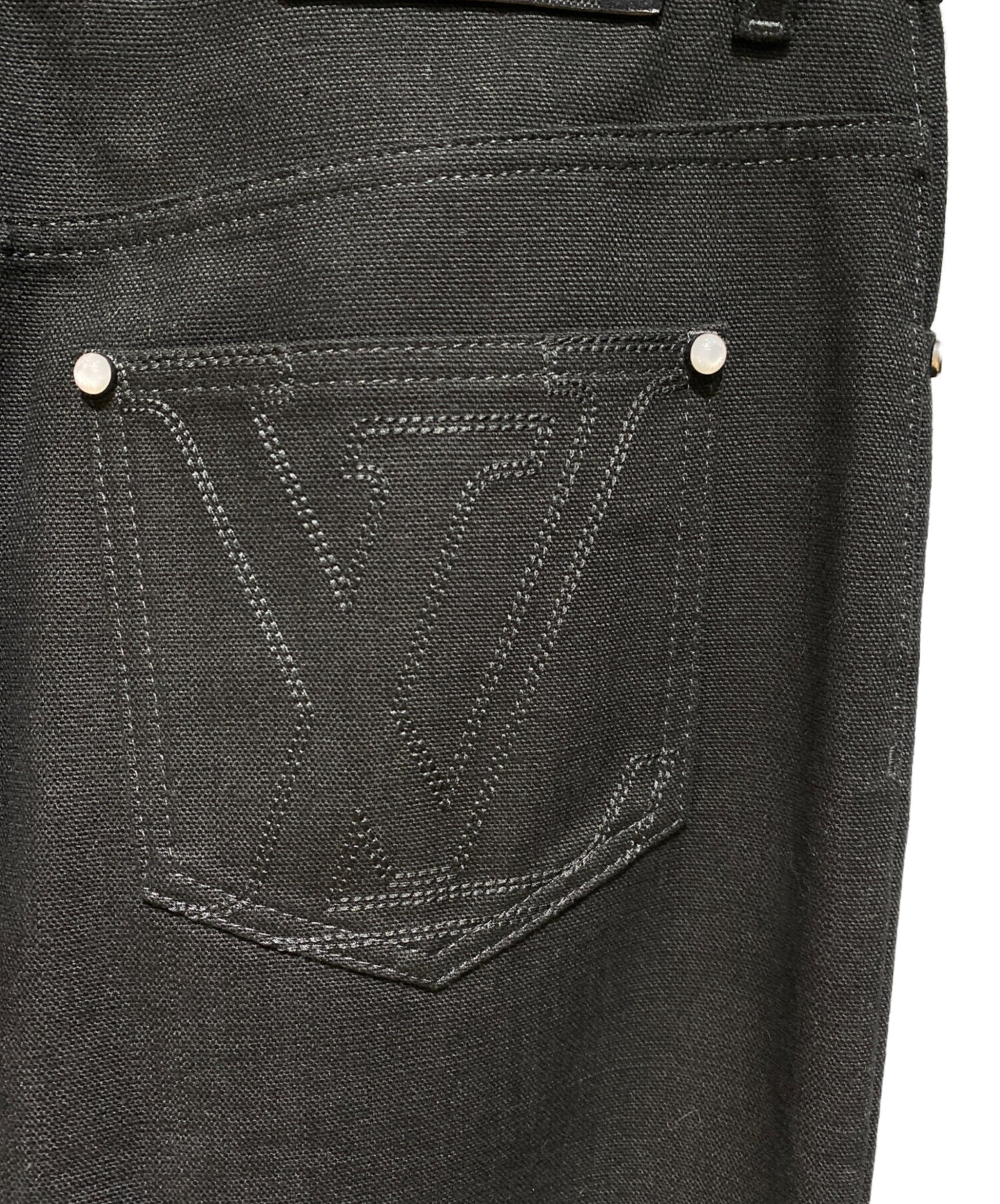[Pre-owned] LOUIS VUITTON 25SS Logo stitch work denim pants RM251MQ LPJ HSP47W