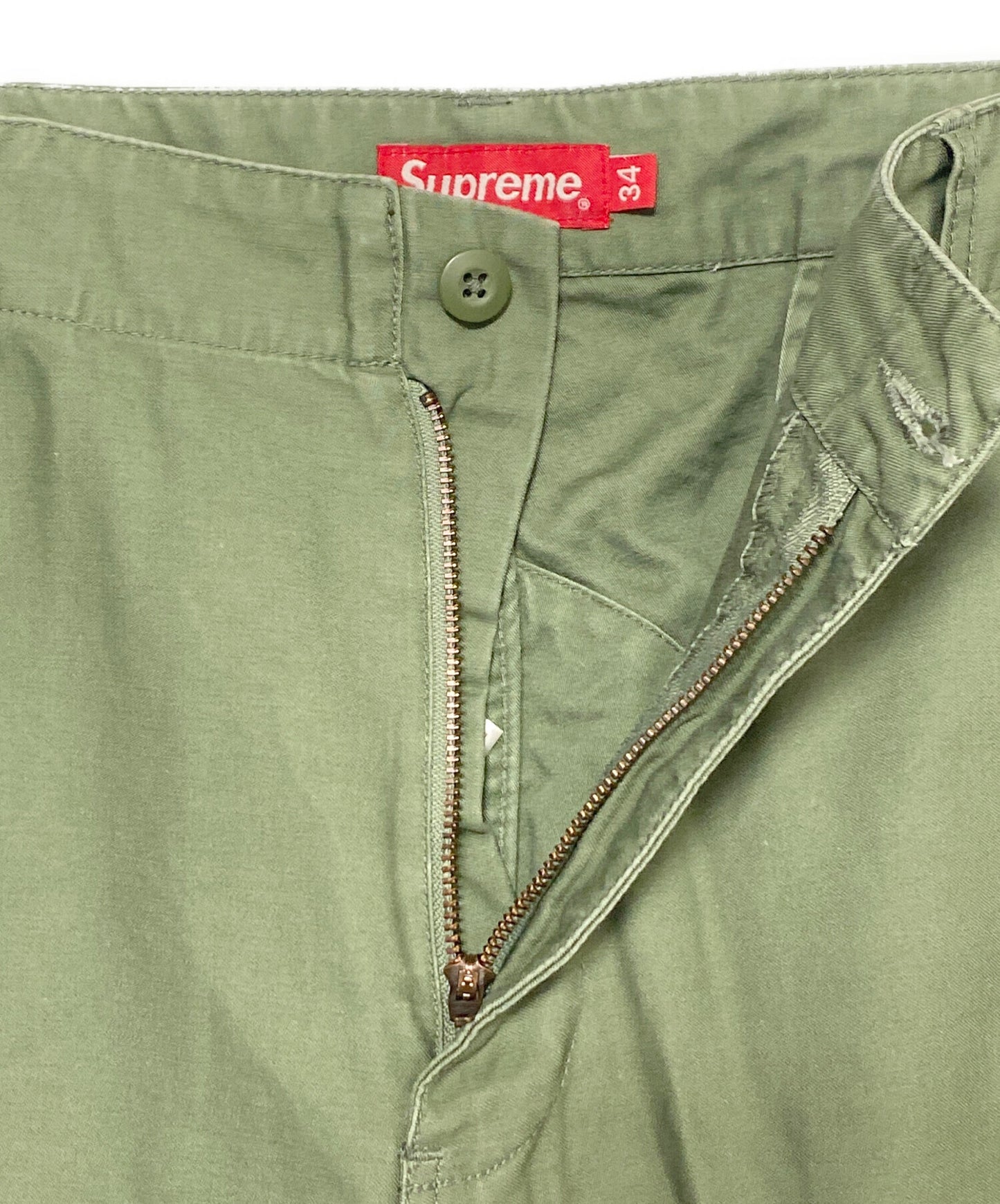 [Pre-owned] SUPREME cargo short olive ( cargo shorts olive )