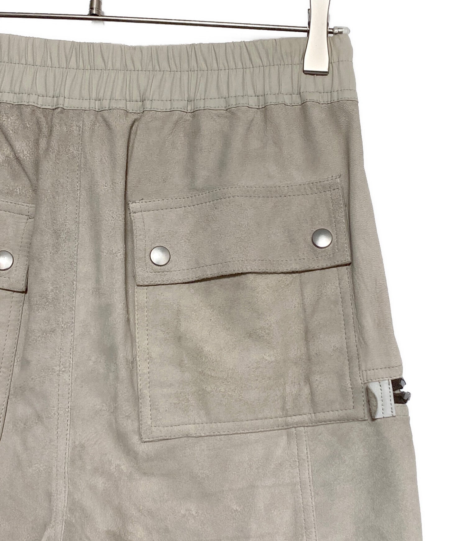 [Pre-owned] RICK OWENS Lamb leather Bauhaus cargo pants RU21S6377-LBA