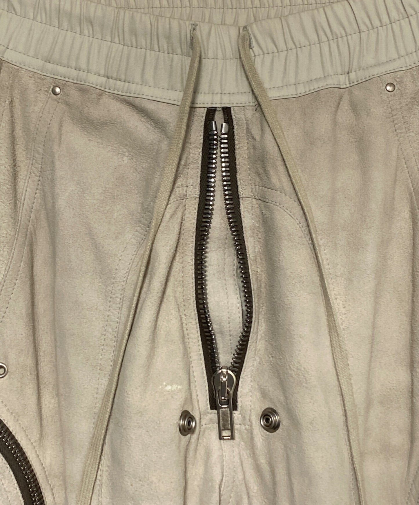 [Pre-owned] RICK OWENS Lamb leather Bauhaus cargo pants RU21S6377-LBA