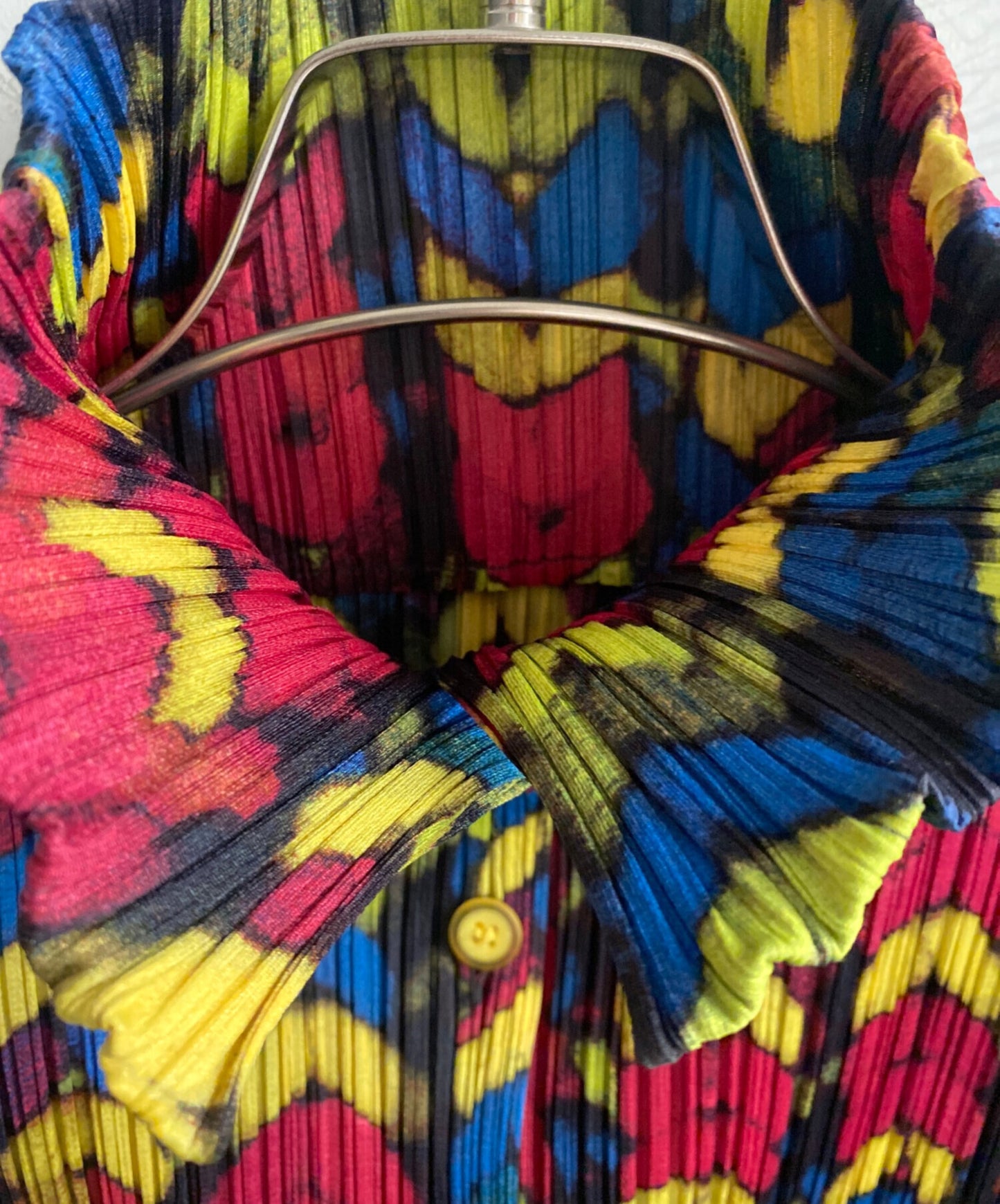 [Pre-owned] PLEATS PLEASE Floral Pleated Vest PP14-JE442