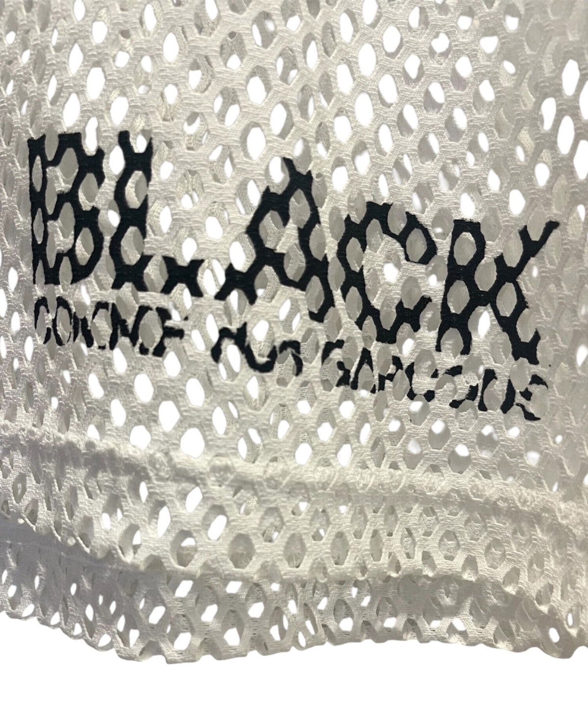 [Pre-owned] BLACK COMME des GARCONS Logo-Printed Mesh T-Shirt 1O-T0001