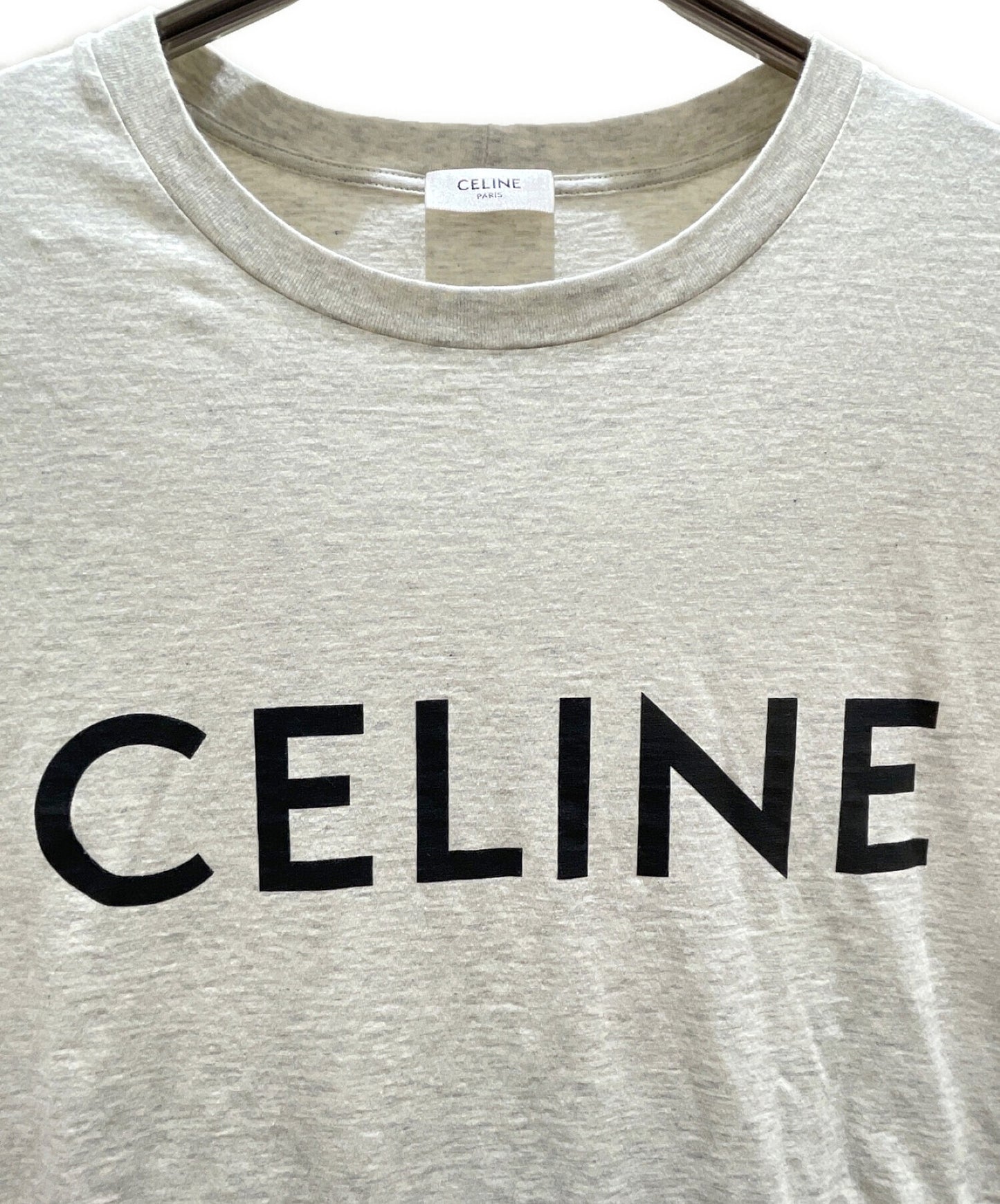 [Pre-owned] CELINE Logo loose T-shirt/Cotton Jersey 2X681657Y.02BL