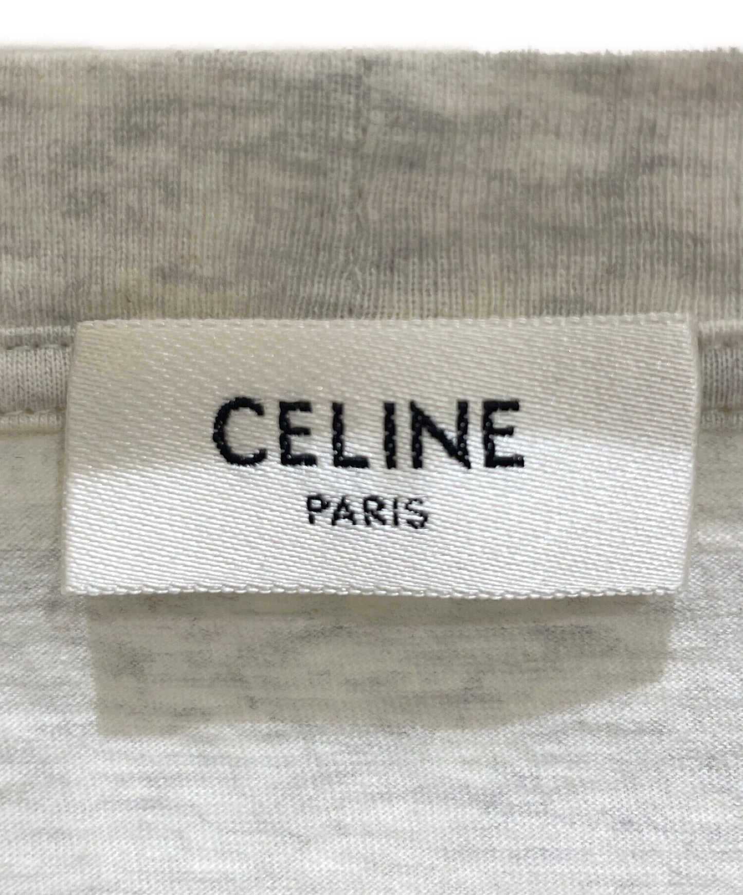 [Pre-owned] CELINE Logo loose T-shirt/Cotton Jersey 2X681657Y.02BL