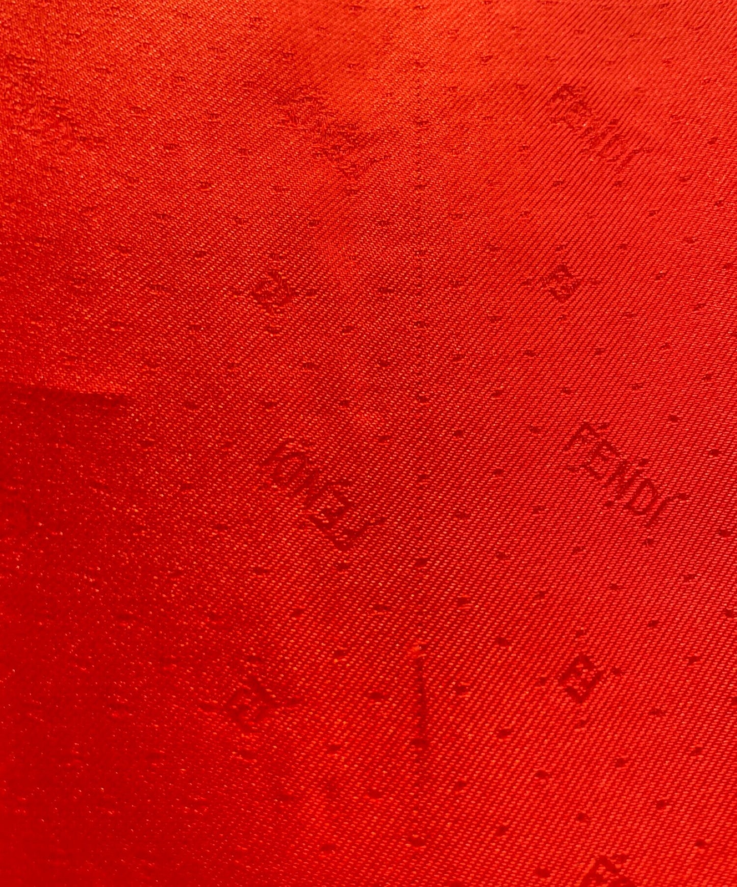 [Pre-owned] FENDI Short sleeve silk shirt / logo all over / orange shirt SA0795 AH20