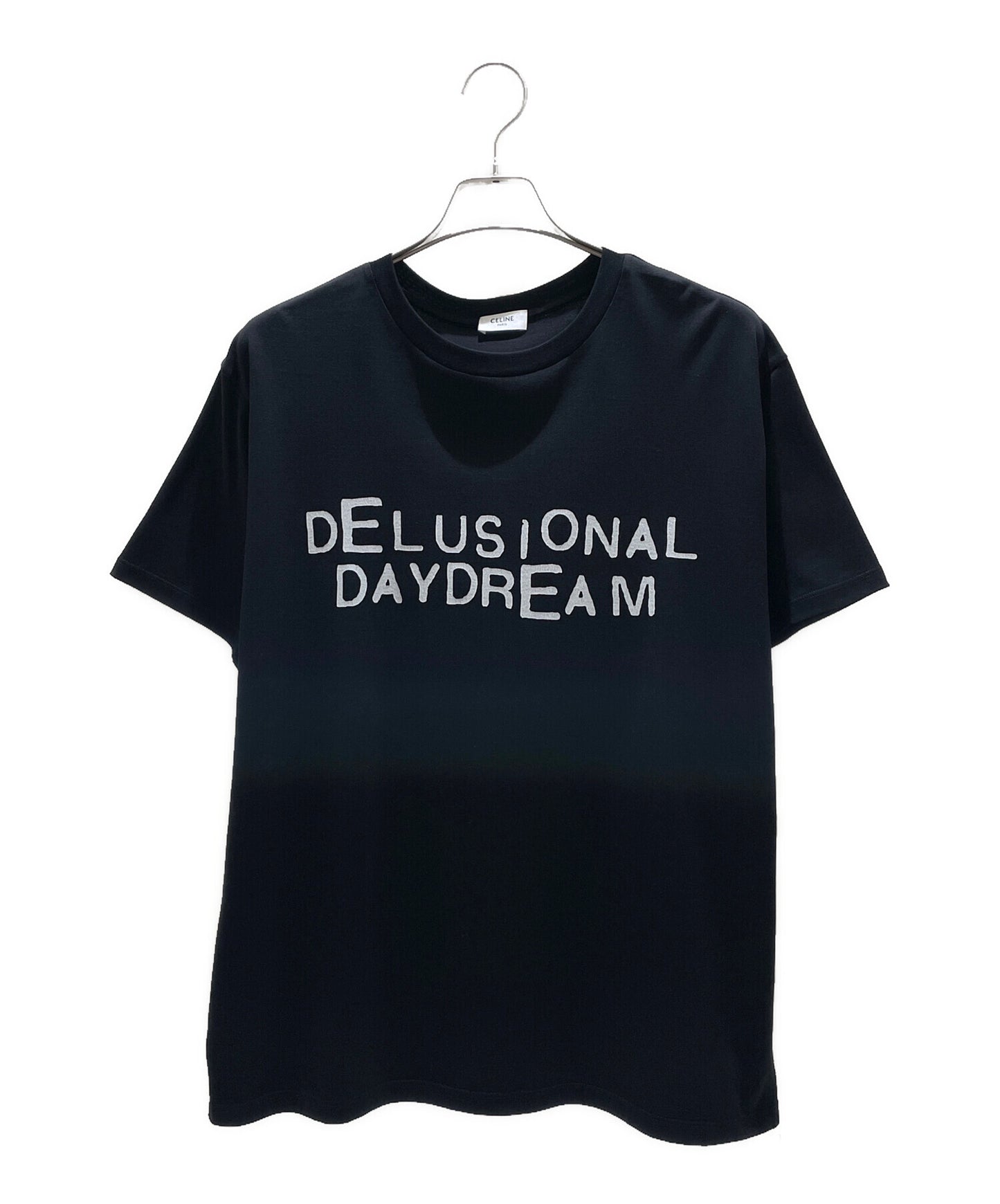 [Pre-owned] CELINE Daydream T-shirt / cotton shirt / black 2X59M671Q.38AW