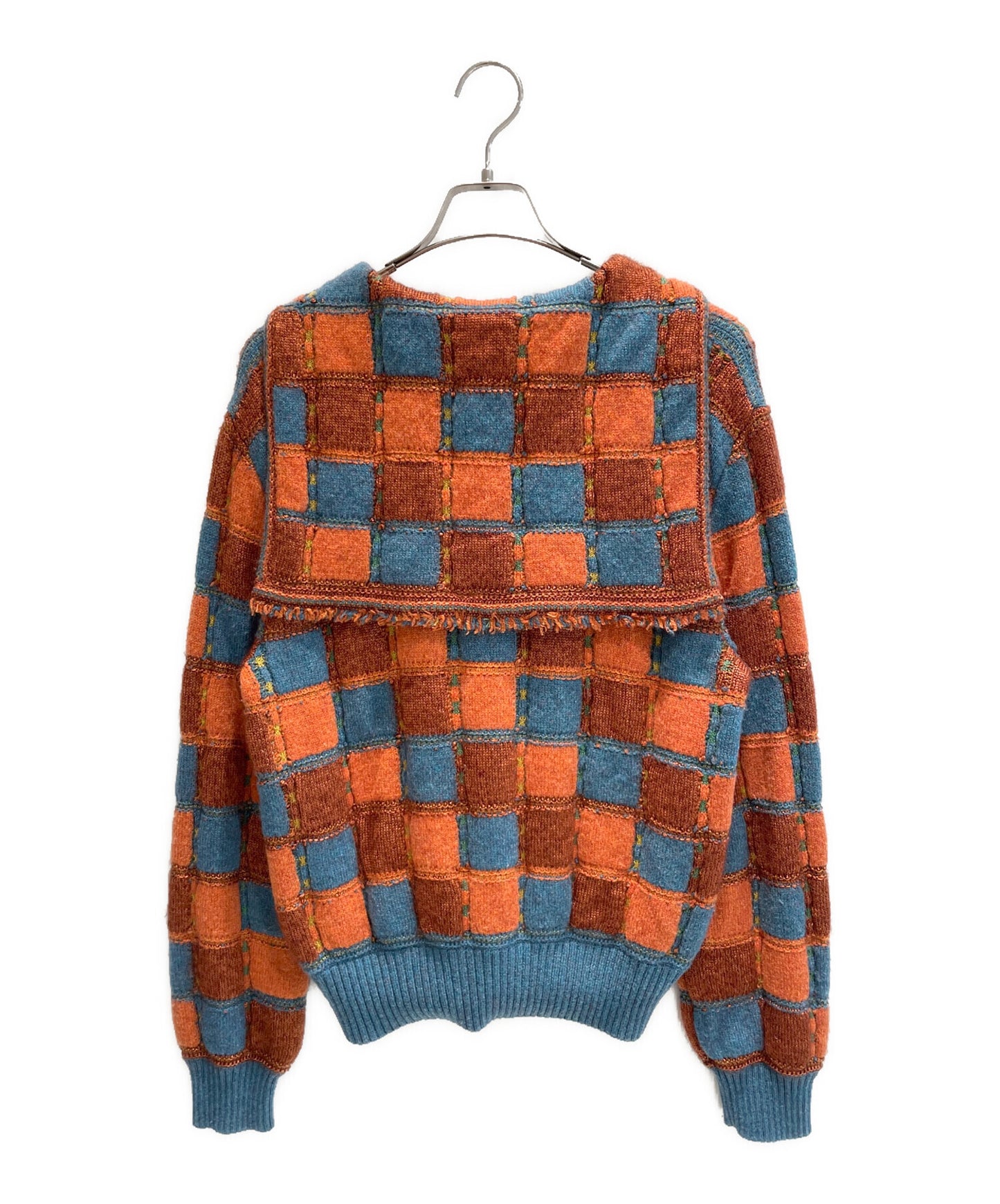 [Pre-owned] CHANEL Sailor collar knit cardigan P59201K07775