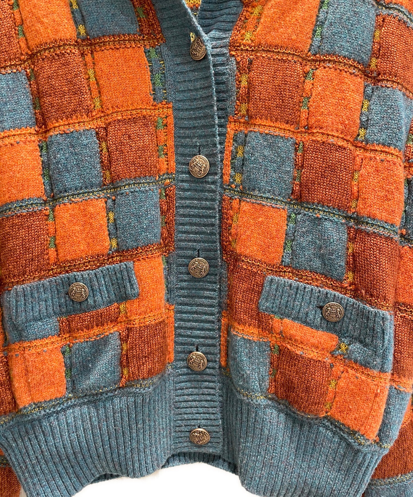 [Pre-owned] CHANEL Sailor collar knit cardigan P59201K07775