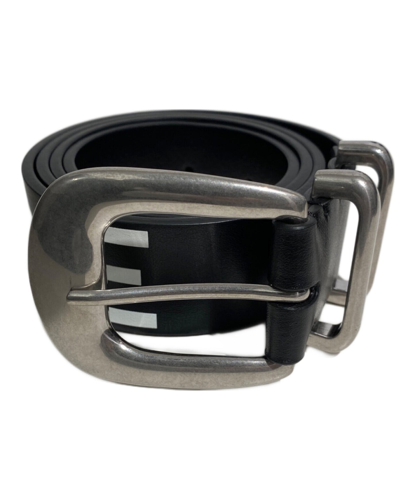 [Pre-owned] CELINE （Logo printed leather belt) S-NE-0212