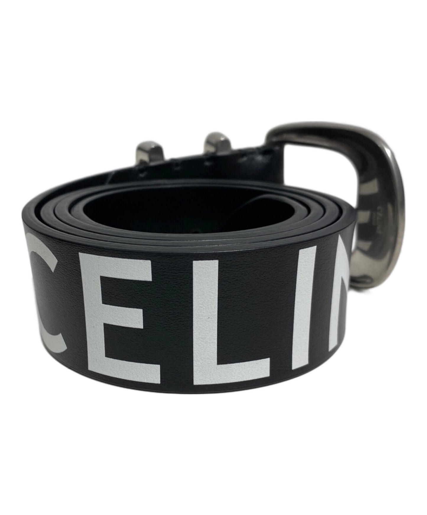 [Pre-owned] CELINE （Logo printed leather belt) S-NE-0212