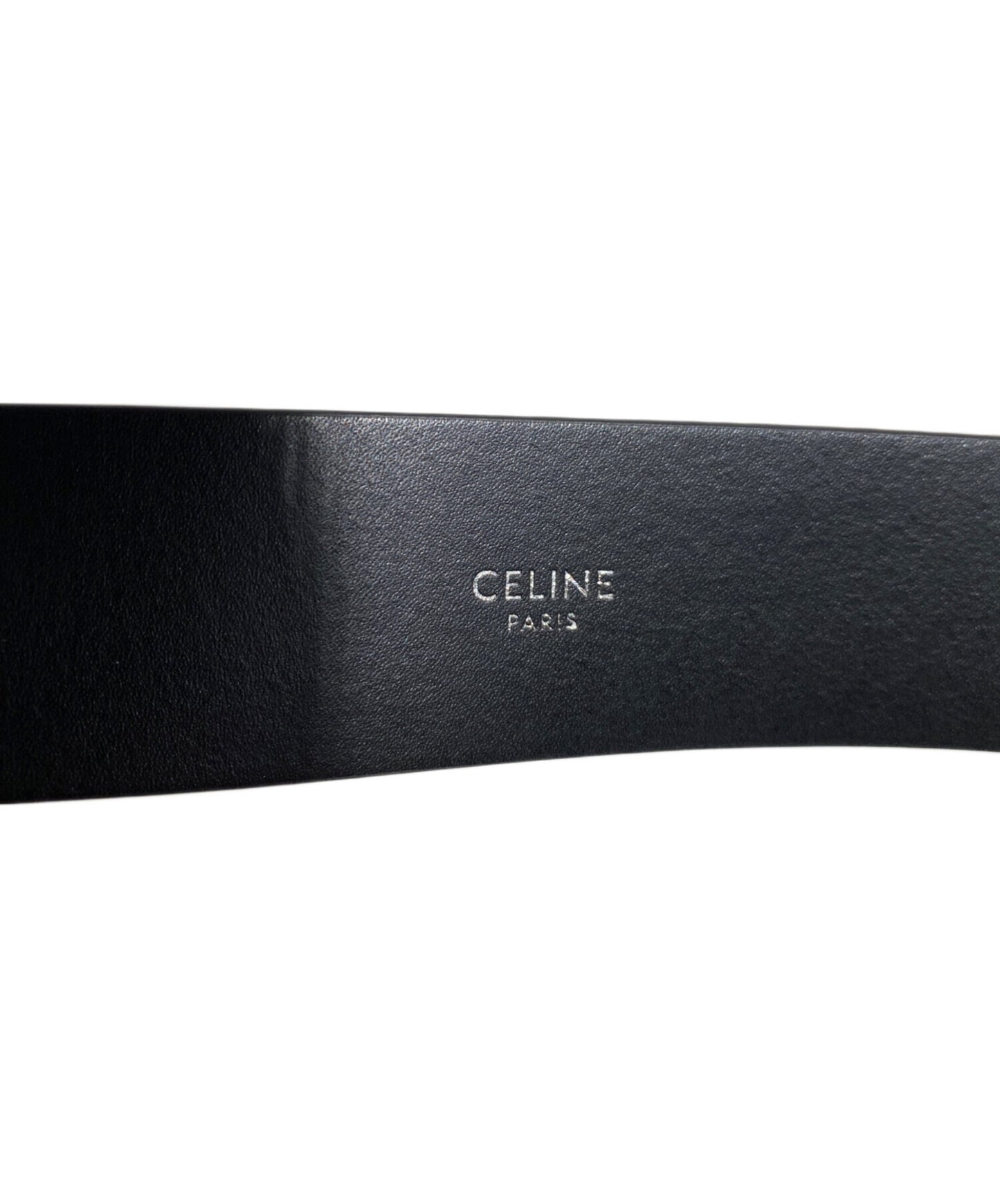 [Pre-owned] CELINE （Logo printed leather belt) S-NE-0212
